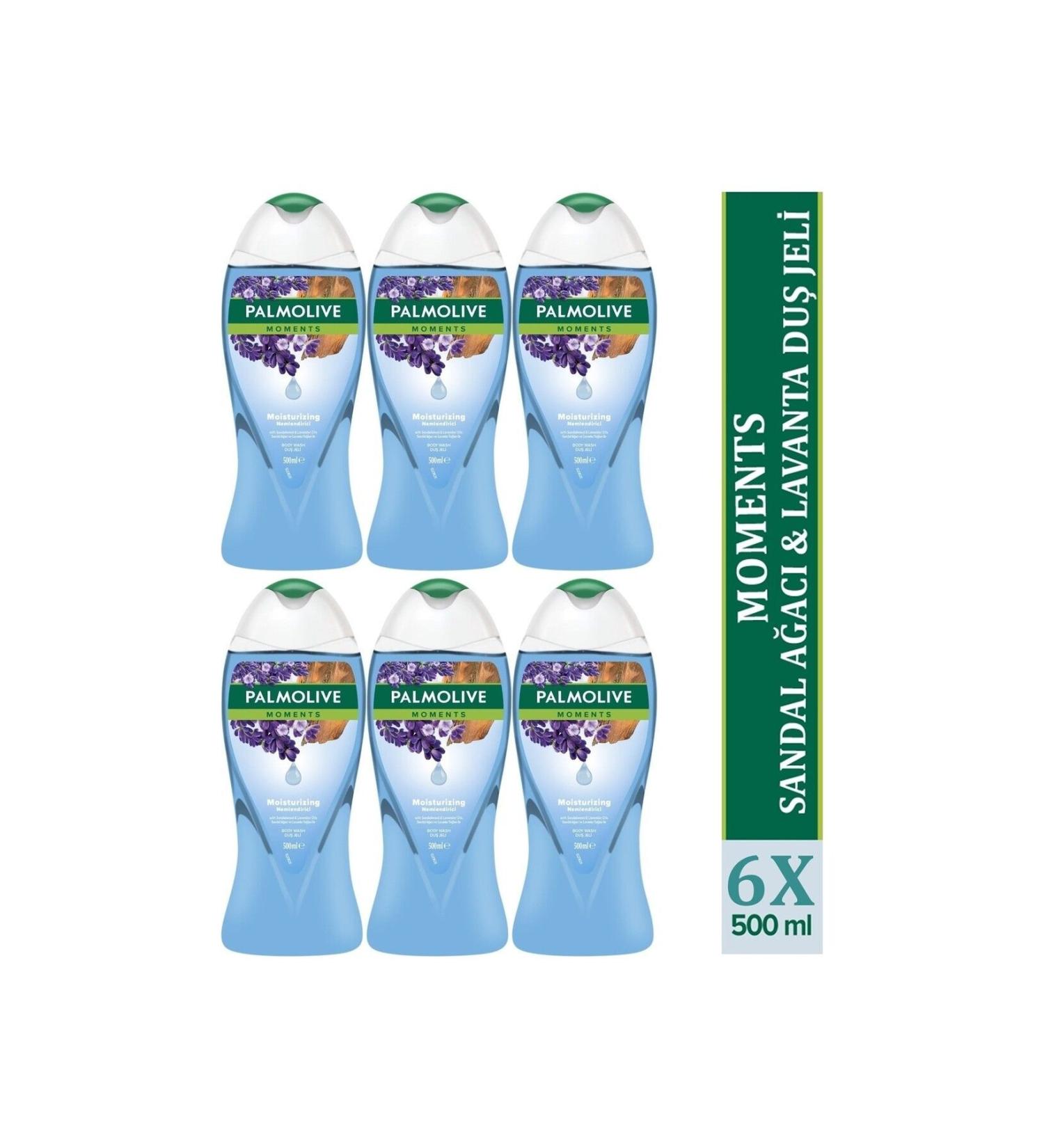 Palmolive Moments Shower Gel Sandalwood Lavender 500 ml x 6 Pcs