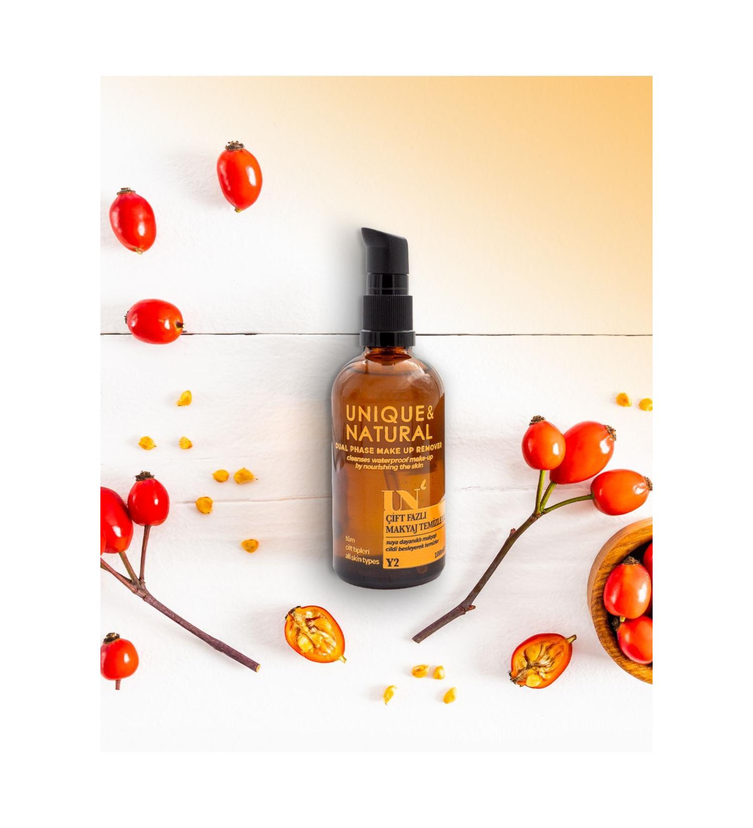 unique and natural Dual Phase Make-Up Remover 100ml