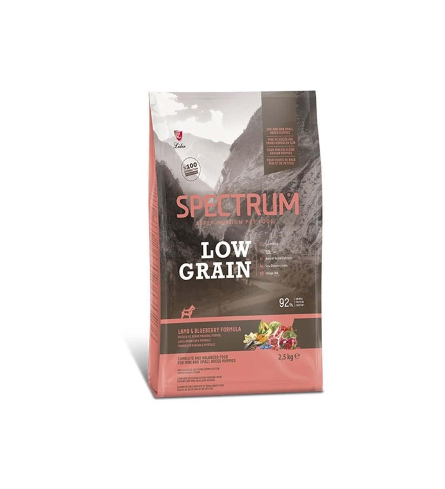 Spectrum Low Grain Lamb and Blueberry Small Breed Puppy Food 2.5 Kg - Spl-001 - Pets
