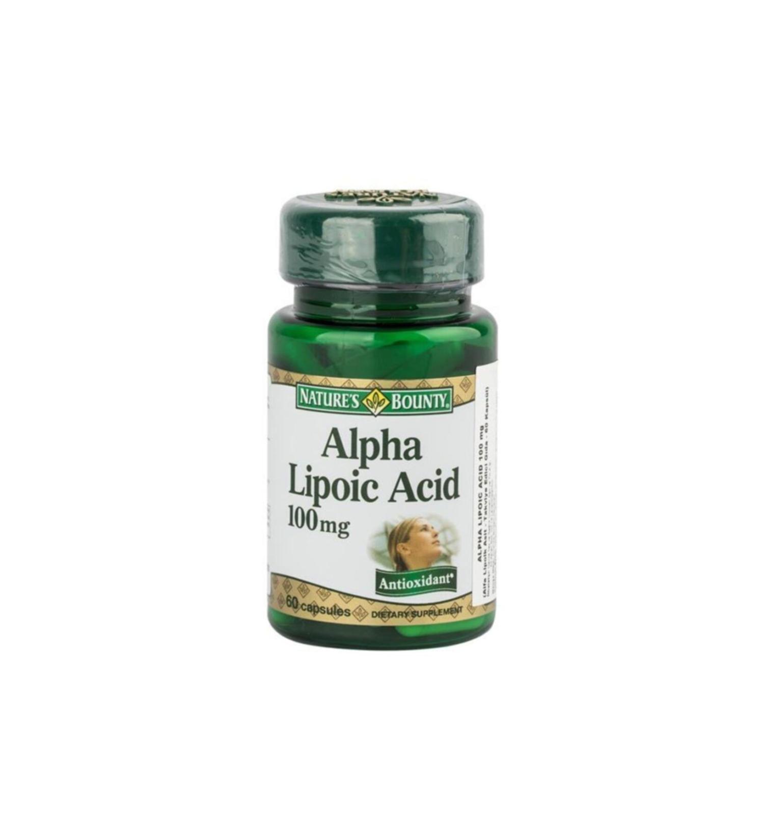 Natures Bounty Alpha Lipoic Acid 100mg 60 Capsules