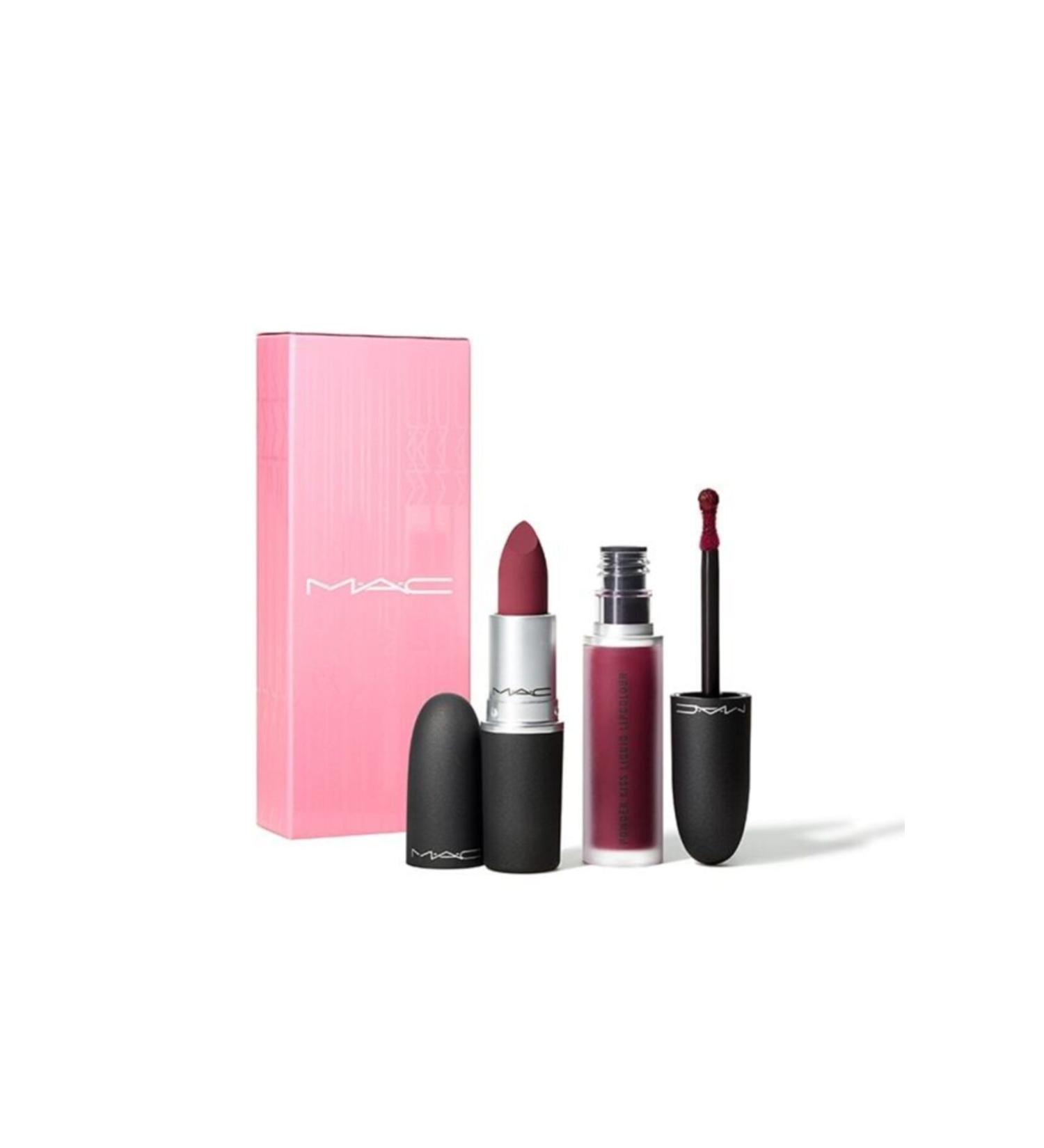 Mac Powder Kiss Lipstick Set: Burgundy 773602600625 - Buy Online on GoSupps.com