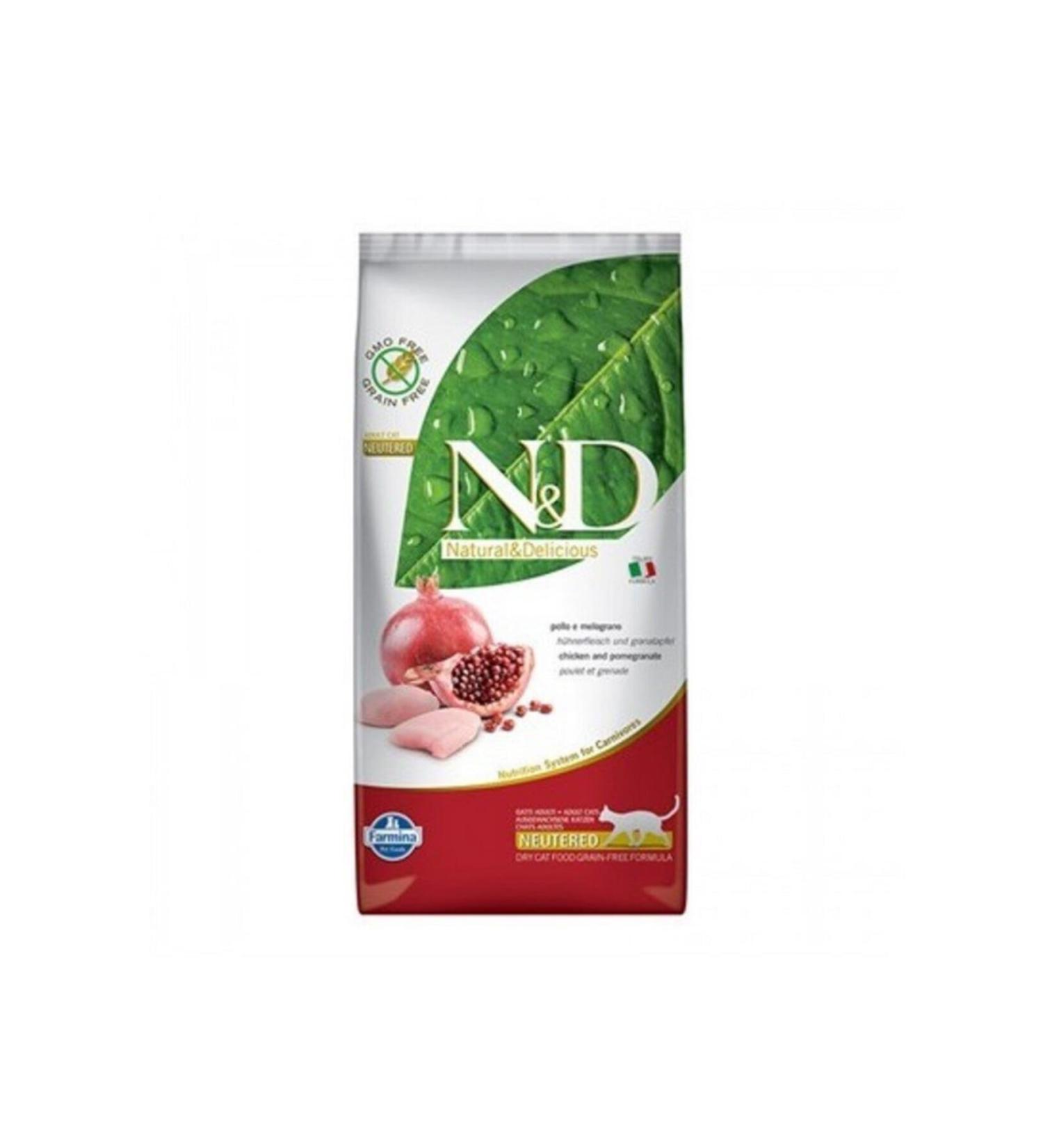 N & D Prime Grain Free Chicken Pomegranate Sterilized Cat Food 5 kg