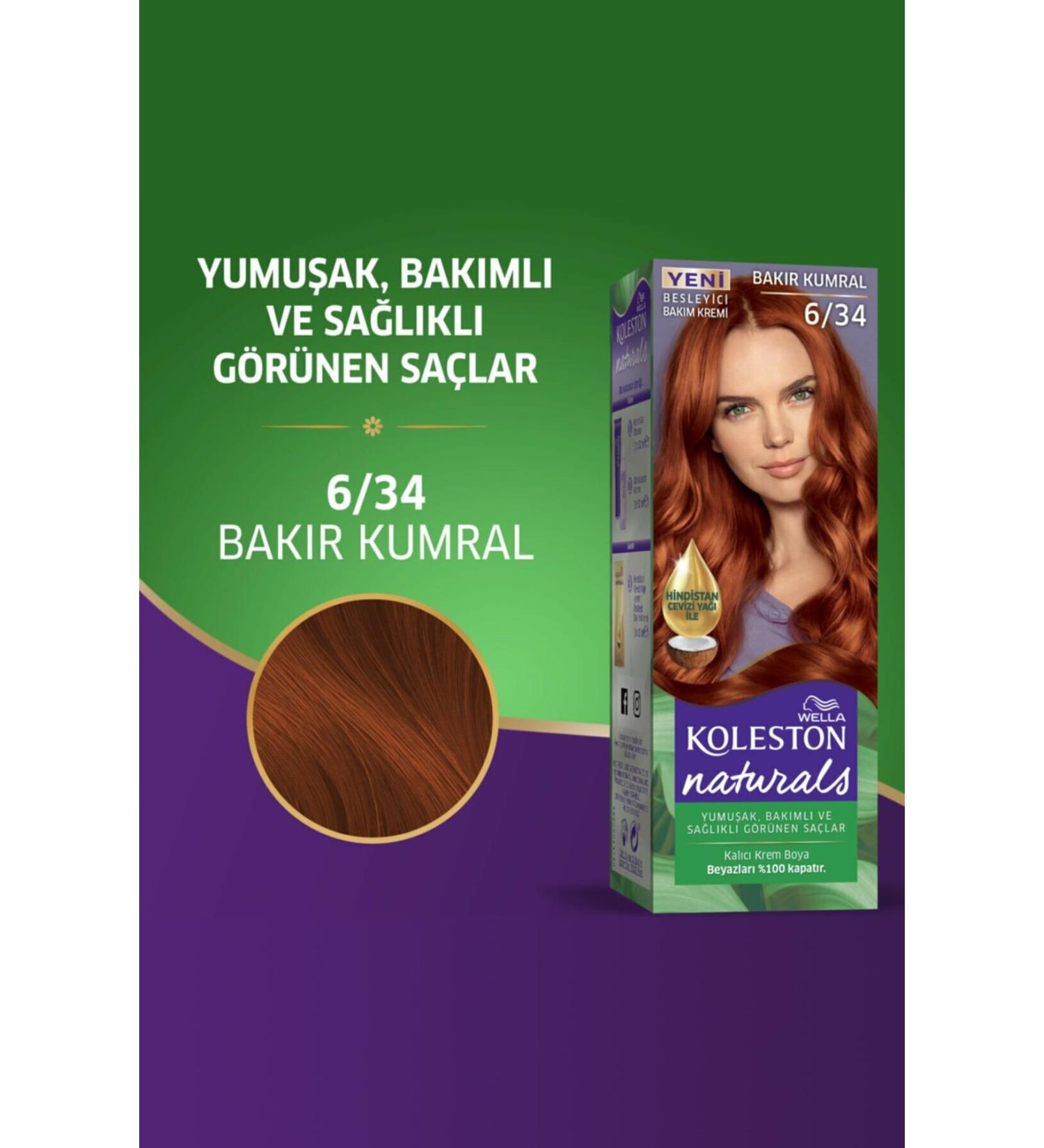 Wella Naturals Hair Dye Striking Copper 6/34