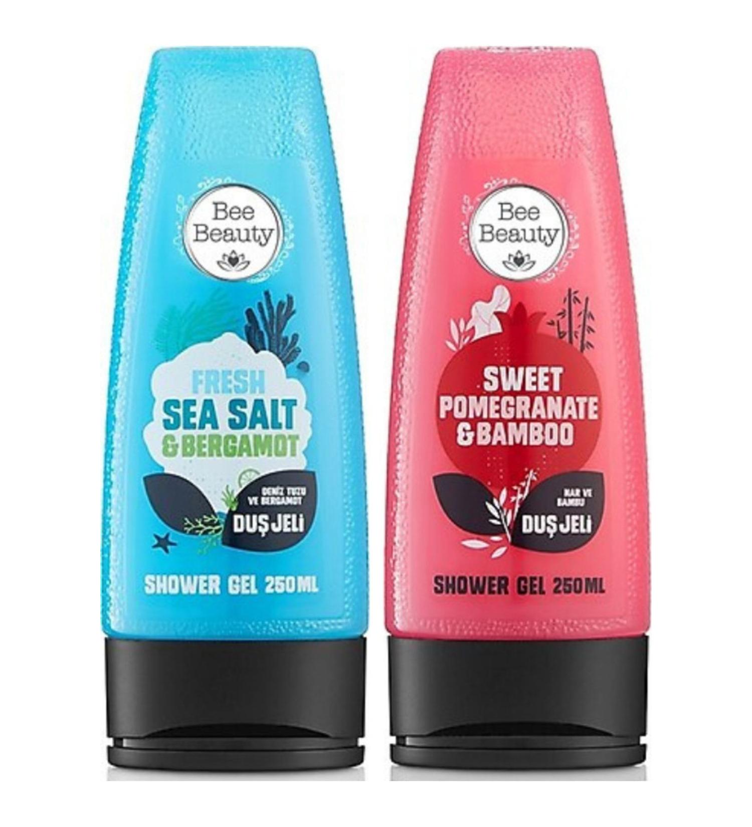Querecia Marketing Bee Beauty Sea Salt & Bergamot & Vanilla & Raspberry Shower Gel 250ml