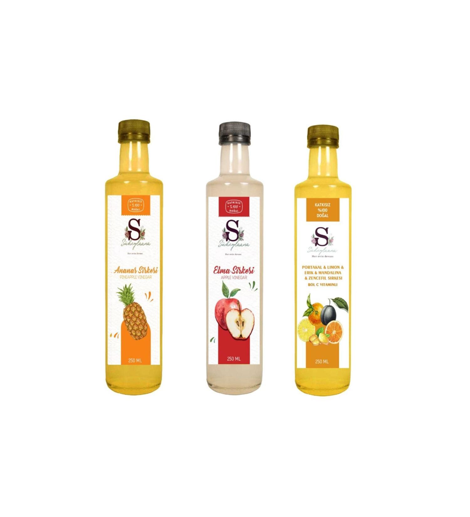 S heylaana Natural Pineapple Apple and Vitamin C Vinegar 250 Ml