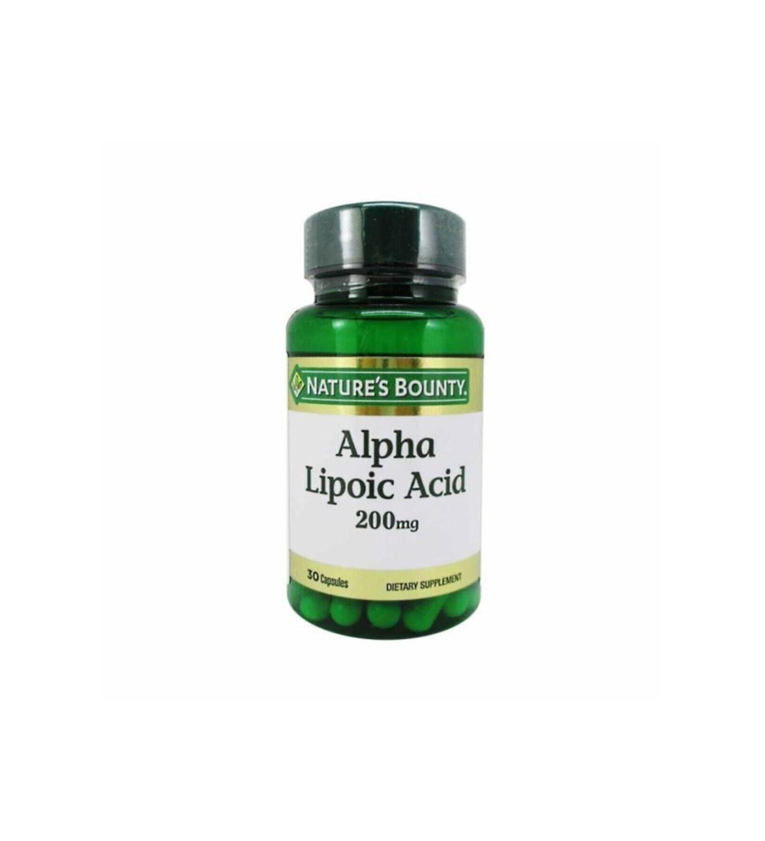 Natures Bounty Alpha Lipoic Acid 200mg 30 Capsules