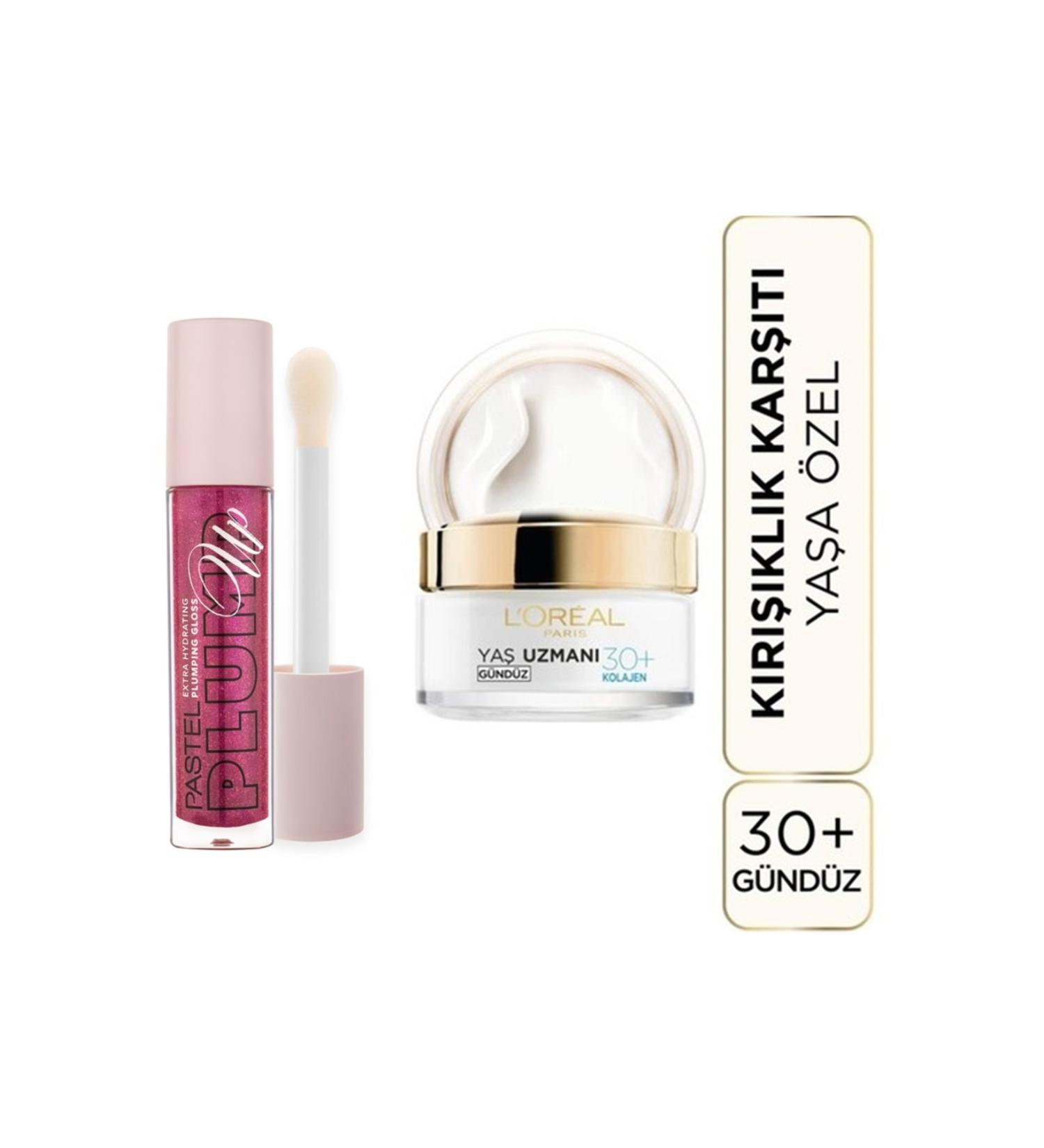 Pastel Plump Up Plumping Lip Gloss 207 +L'Or al Paris Age Specific 30+ Day Cream - Buy Online on GoSupps.com