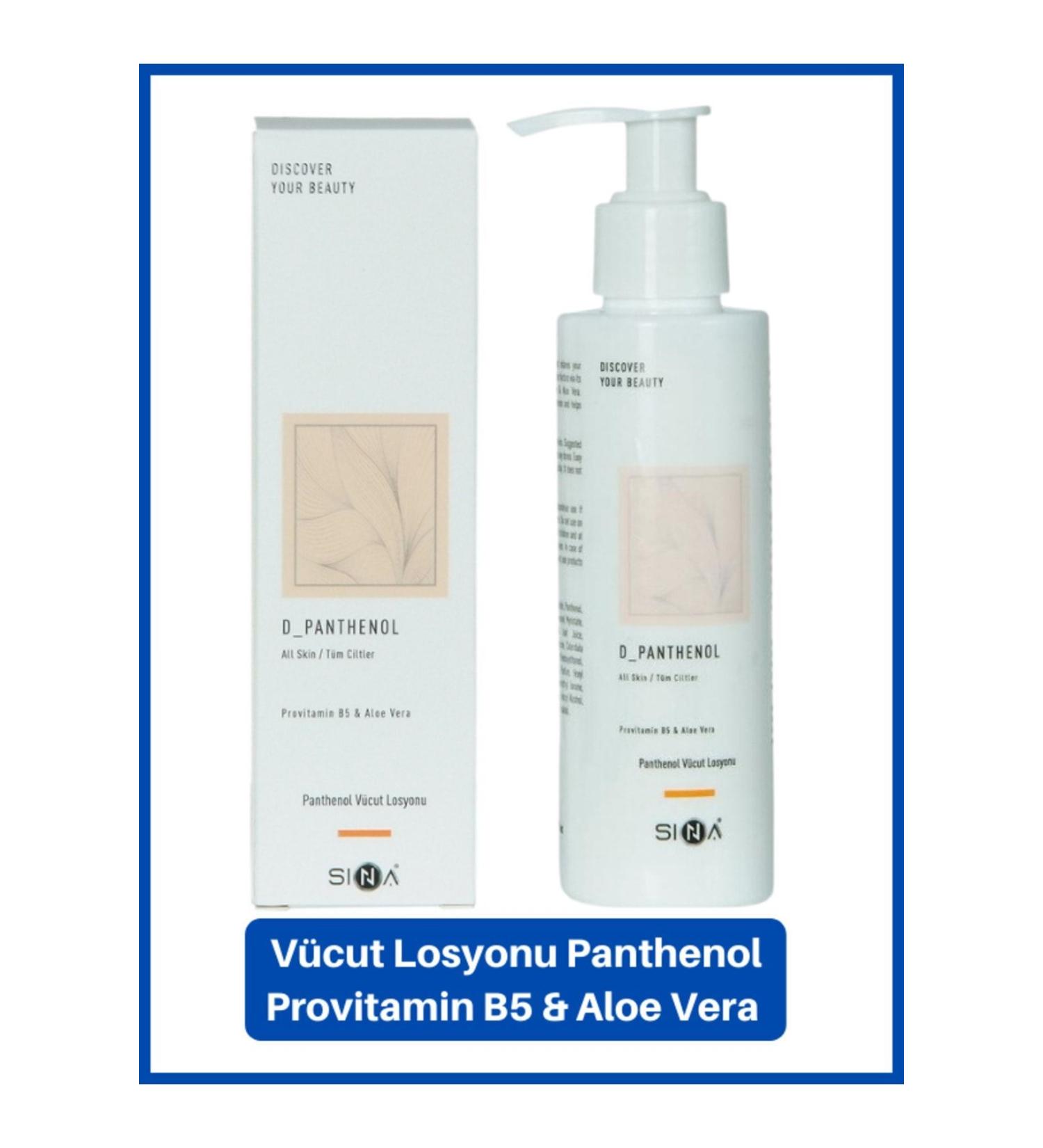 Sinacosmetic Body Lotion Panthenol All Skin Provitamin B5 & Aloe Vera