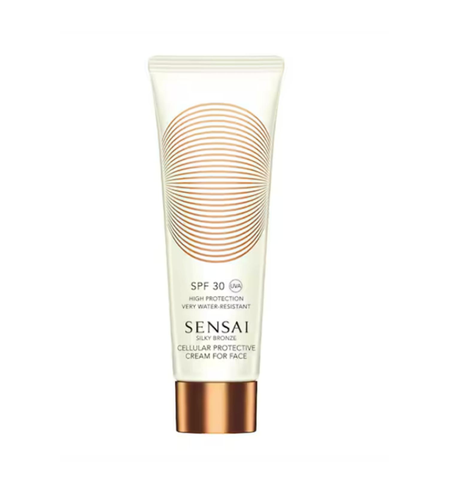 Sensai Silky Bronze Cream For Face Spf 30 - Sun Cream Berceste Cosmetics