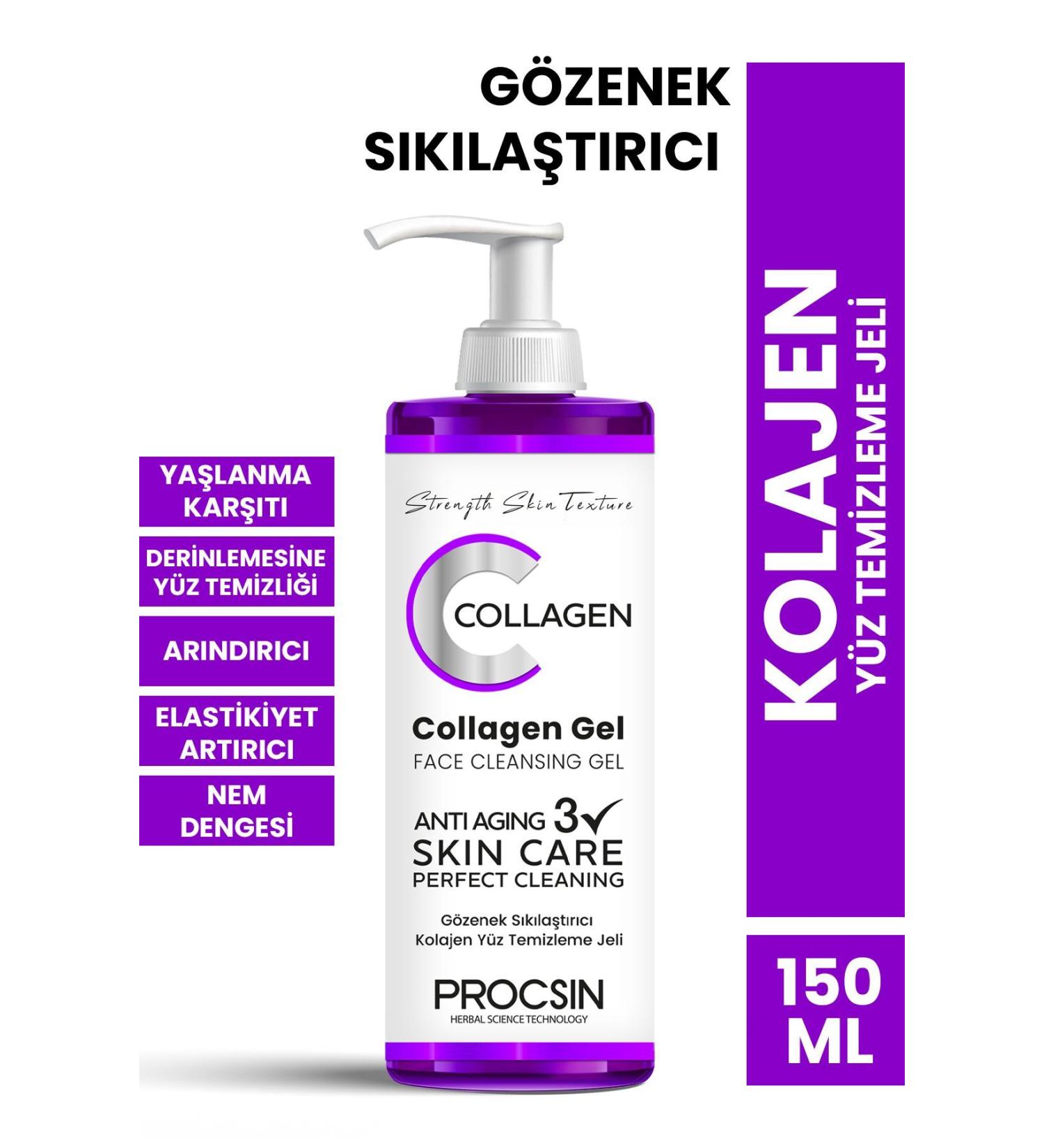 PROCSIN Pore Tightening Collagen Facial Cleansing Gel 150 ML - Buy Online on GoSupps.com