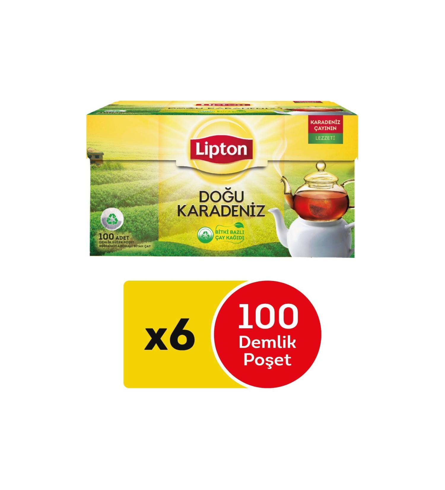 Lipton Eastern Black Sea Teapot Tea Bag 100 x 6 pieces - Buy Online on GoSupps.com