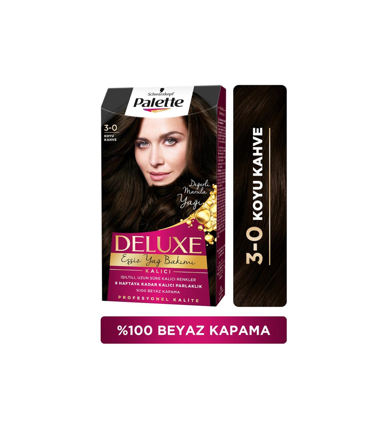 Palette Deluxe Hair Dye Dark Brown 3-0