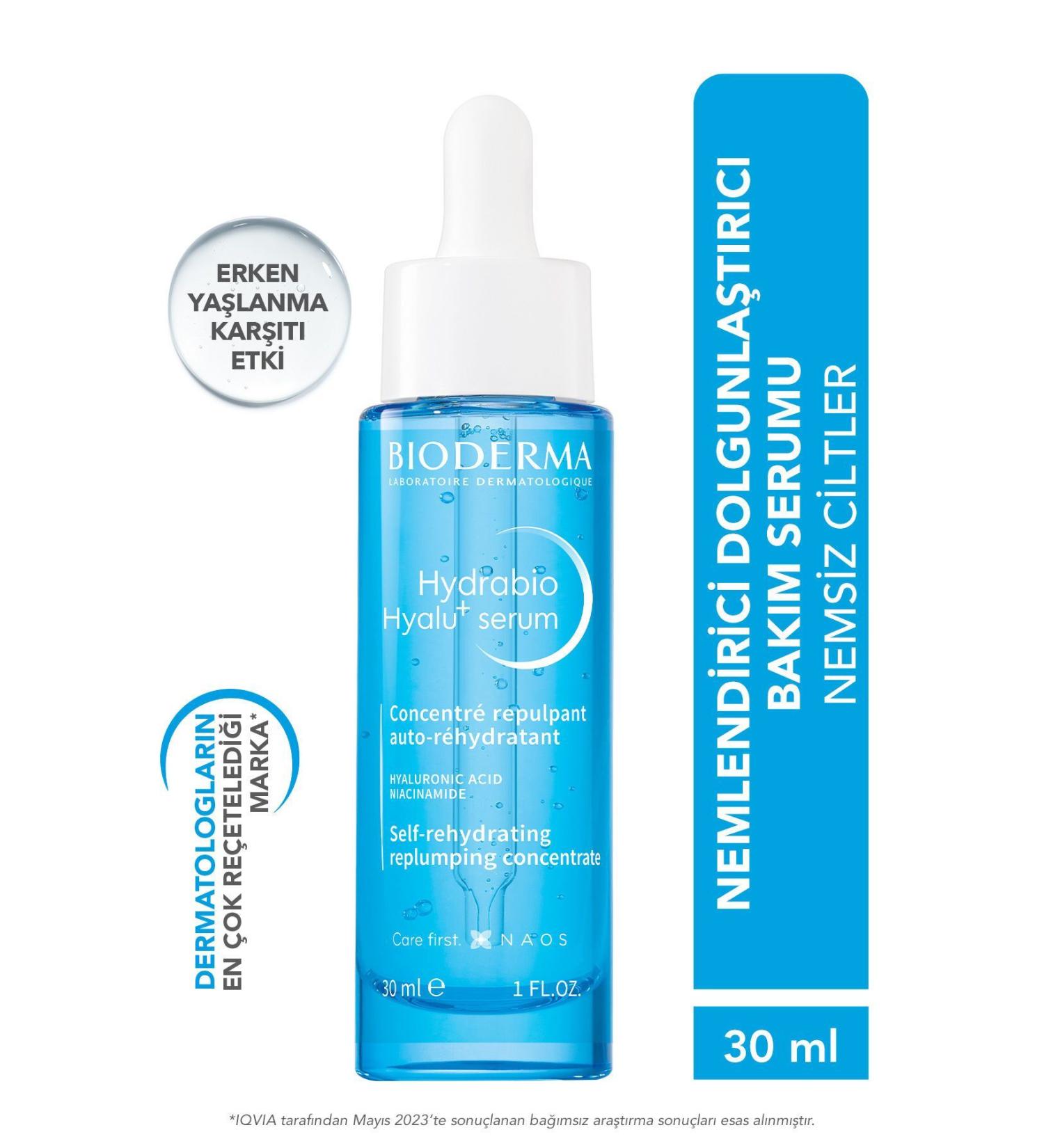 Bioderma HYDRABIO HYALU+ FACIAL SERUM ILLUMINATING-SHINING ANTI-AGING HYALURONIC ACID 30 ML PSSN2899 - Buy Online on GoSupps.com