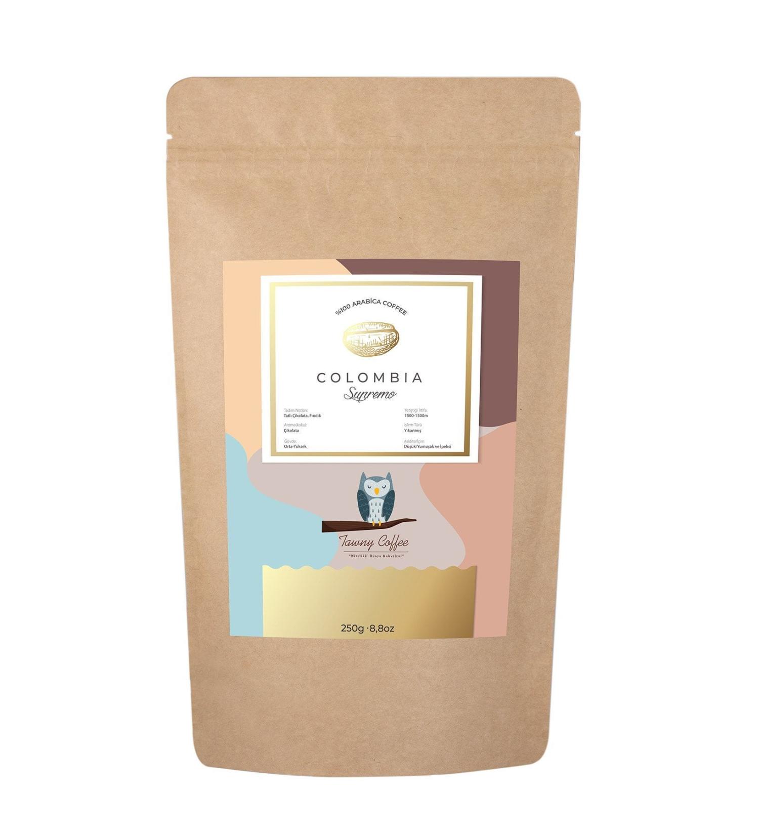 Tawny Coffee Colombia Supremo Filter Coffee 250g