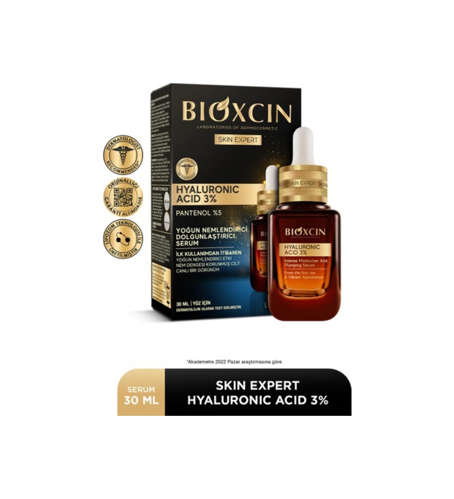 Bioxcin Hyaluronic Acid 3% Intensive Moisturizing Plumping Serum 30 ml - Buy Online on GoSupps.com