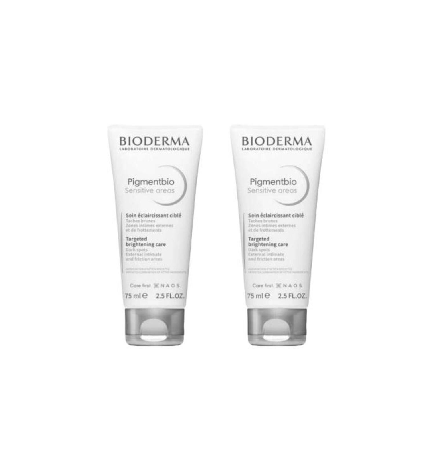 Bioderma Pigmentbio Sensitive Areas Whitening Cream 75 ml x2