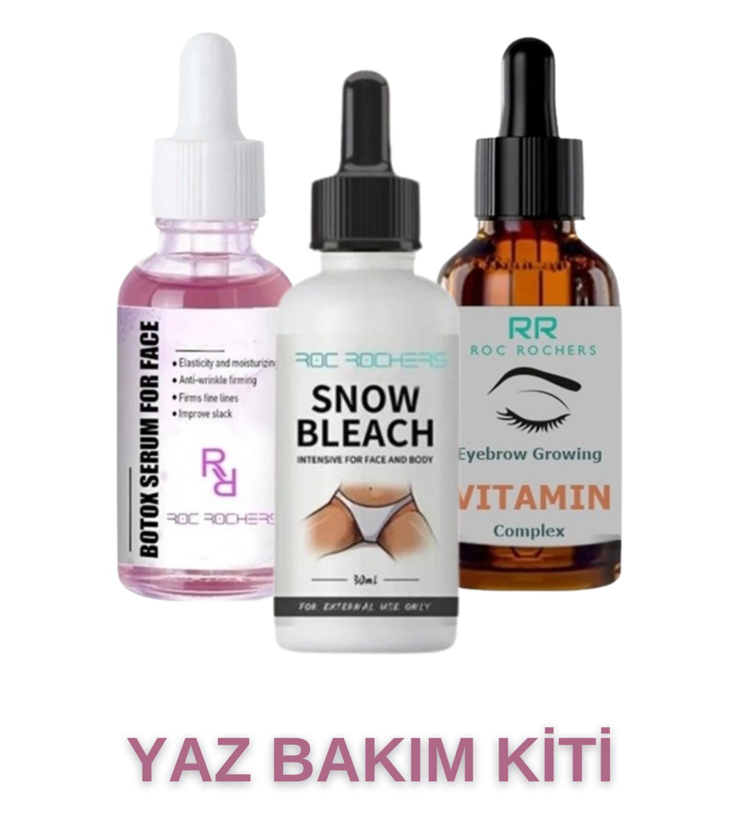 roc rochers Eyebrow & Eyelash Growth Serum + Skin Whitening Serum + Botox Plumping Serum - Buy Online on GoSupps.com
