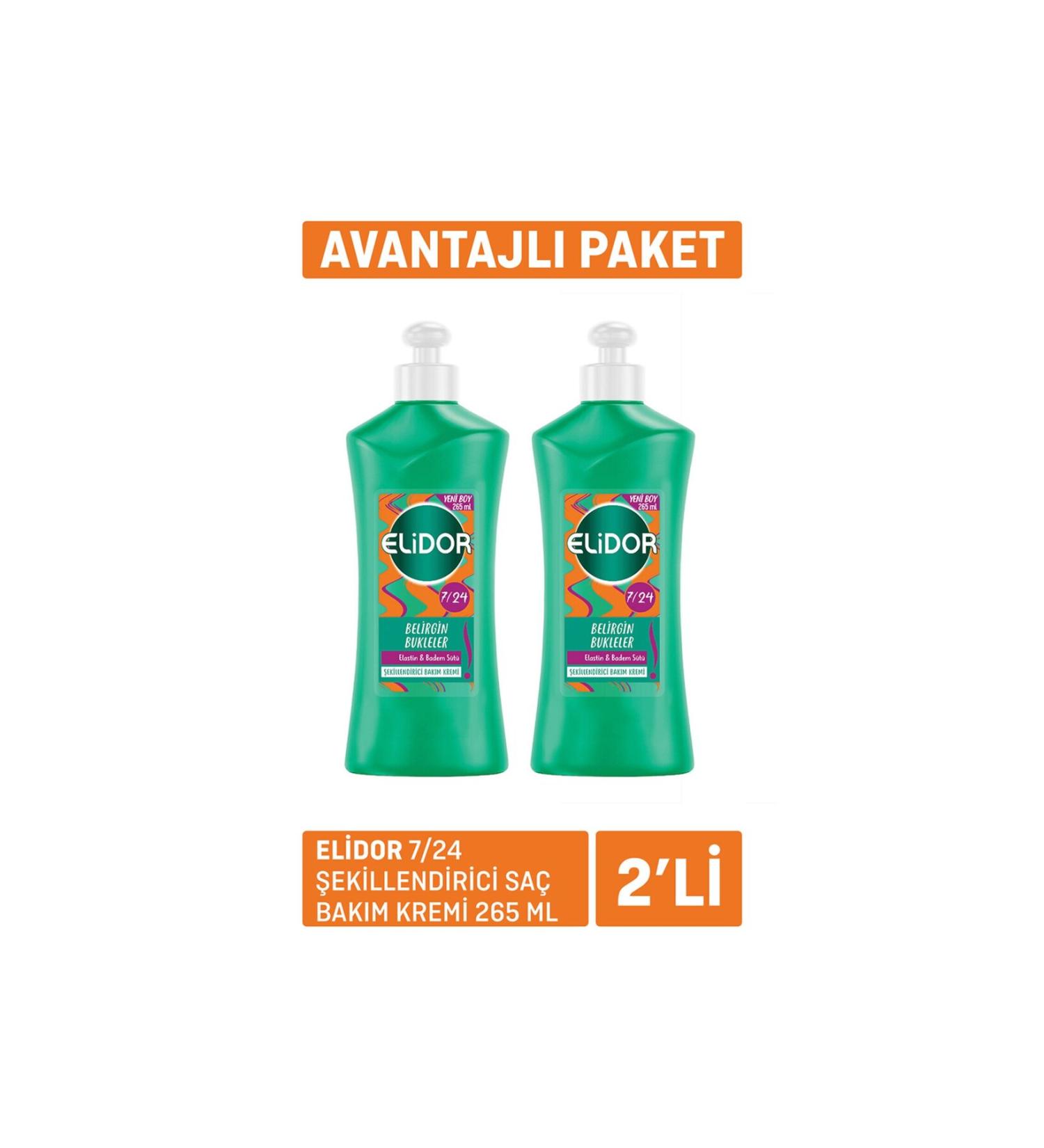 Elidor 7/24 Styling Hair Care Cream 2 X 265ml