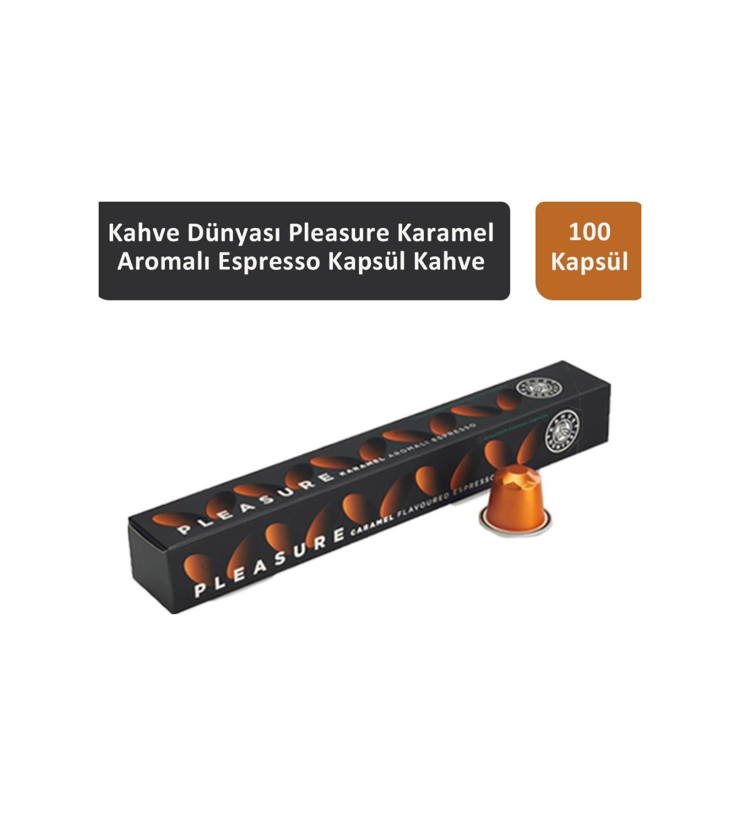 Coffee World Caramel Flavored Capsule Coffee 100 Capsules - Buy Online on GoSupps.com