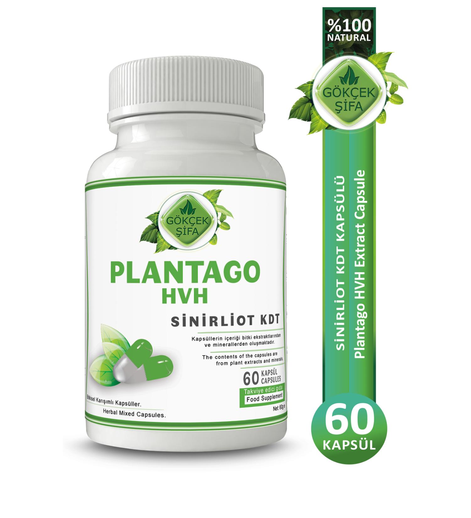 Gokcek Healing Nerve Kdt Capsule (PLANTAGO HVH CAPSULE)