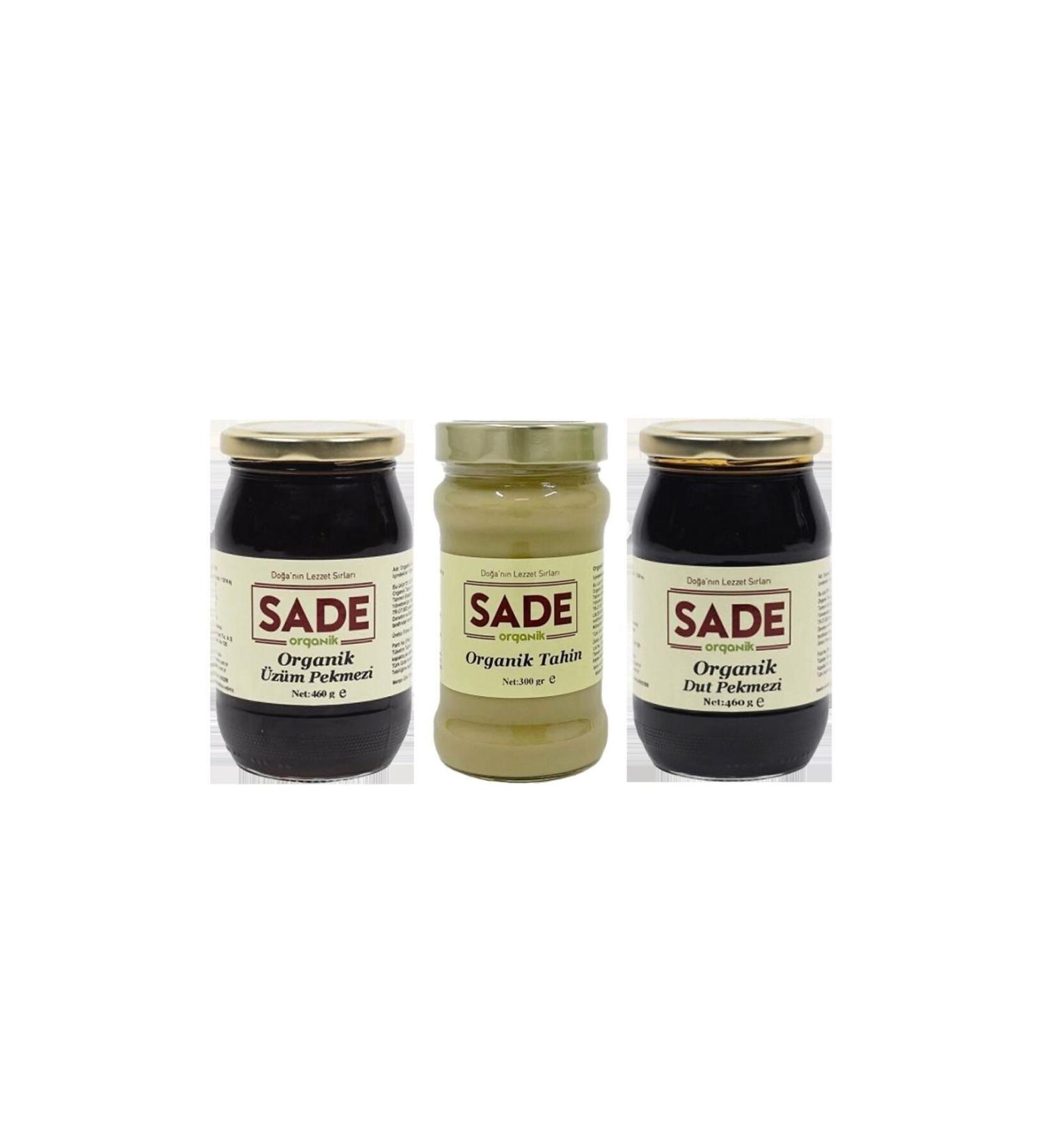 Plain Organic Tahini & Mulberry Molasses & Grape Molasses