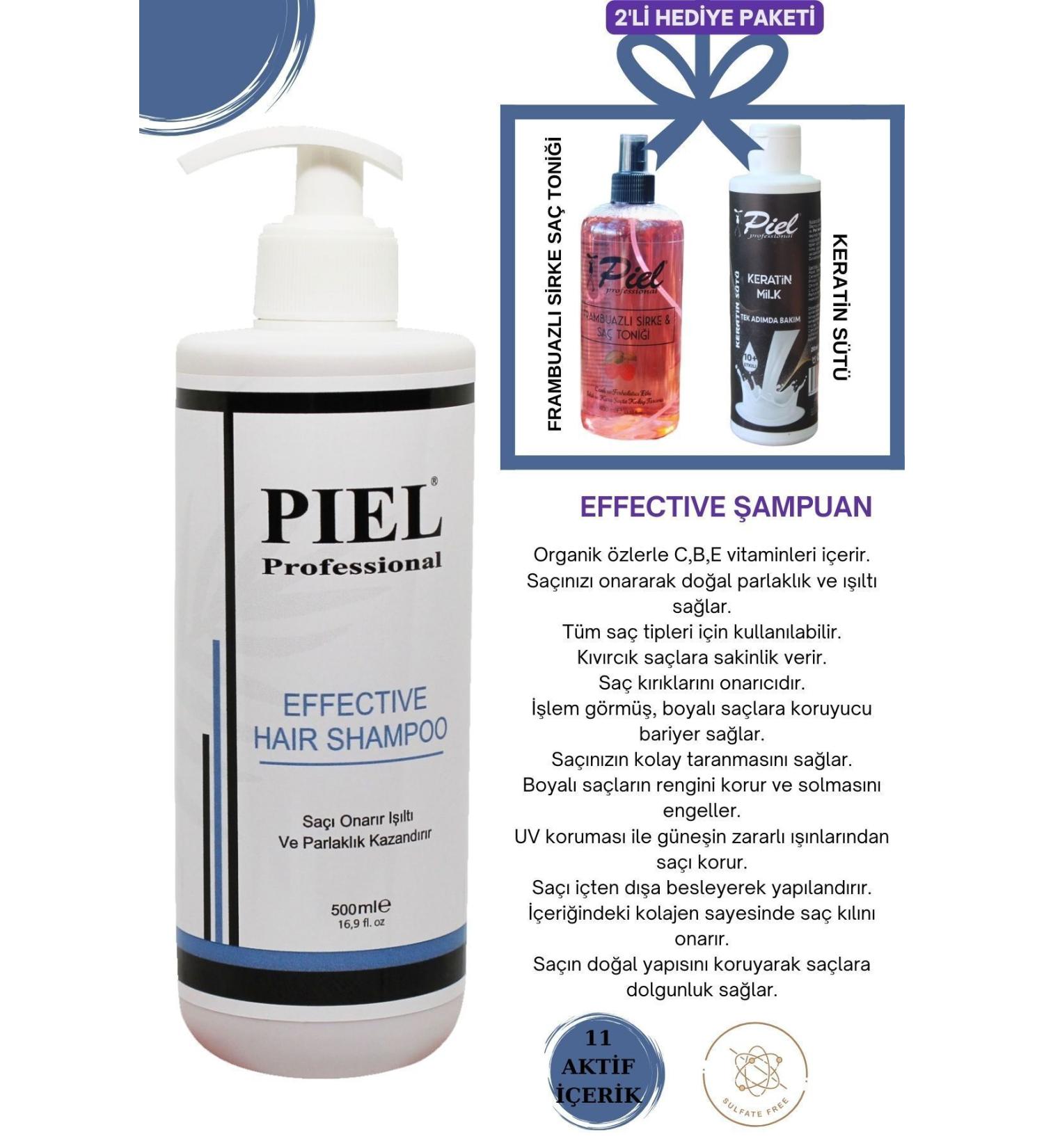 PIEL 11 Active Anti-Hair Loss Shampoo Fast Hair Growth Repairing Salt-Free Sulfate-Free 500 Ml (GIFT) - Buy Online on GoSupps.com