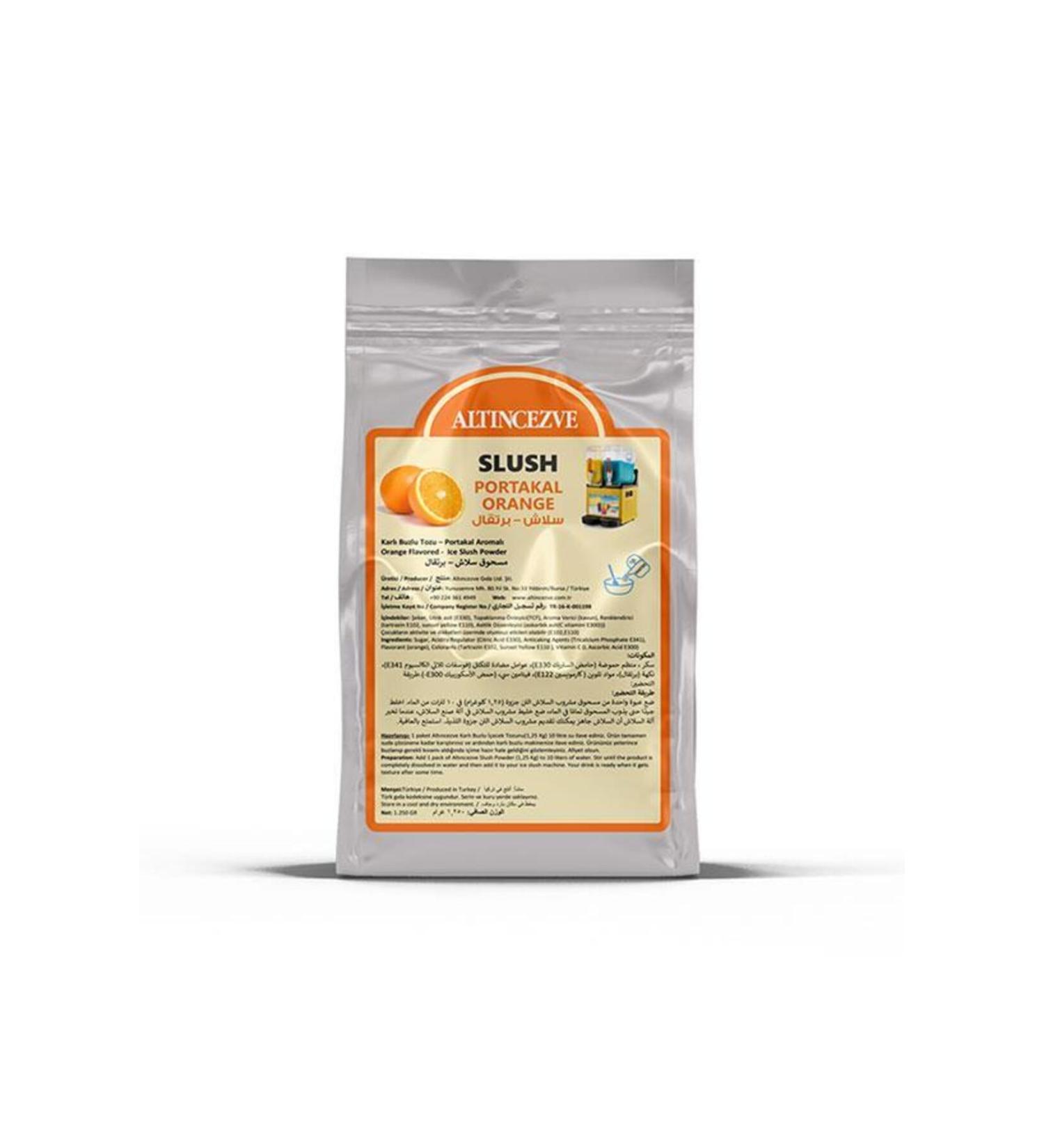 Alt ncezve Ice Slush Snowy Iced Snow Powder | Orange 1.250 gr - 10 LX 10 Pieces