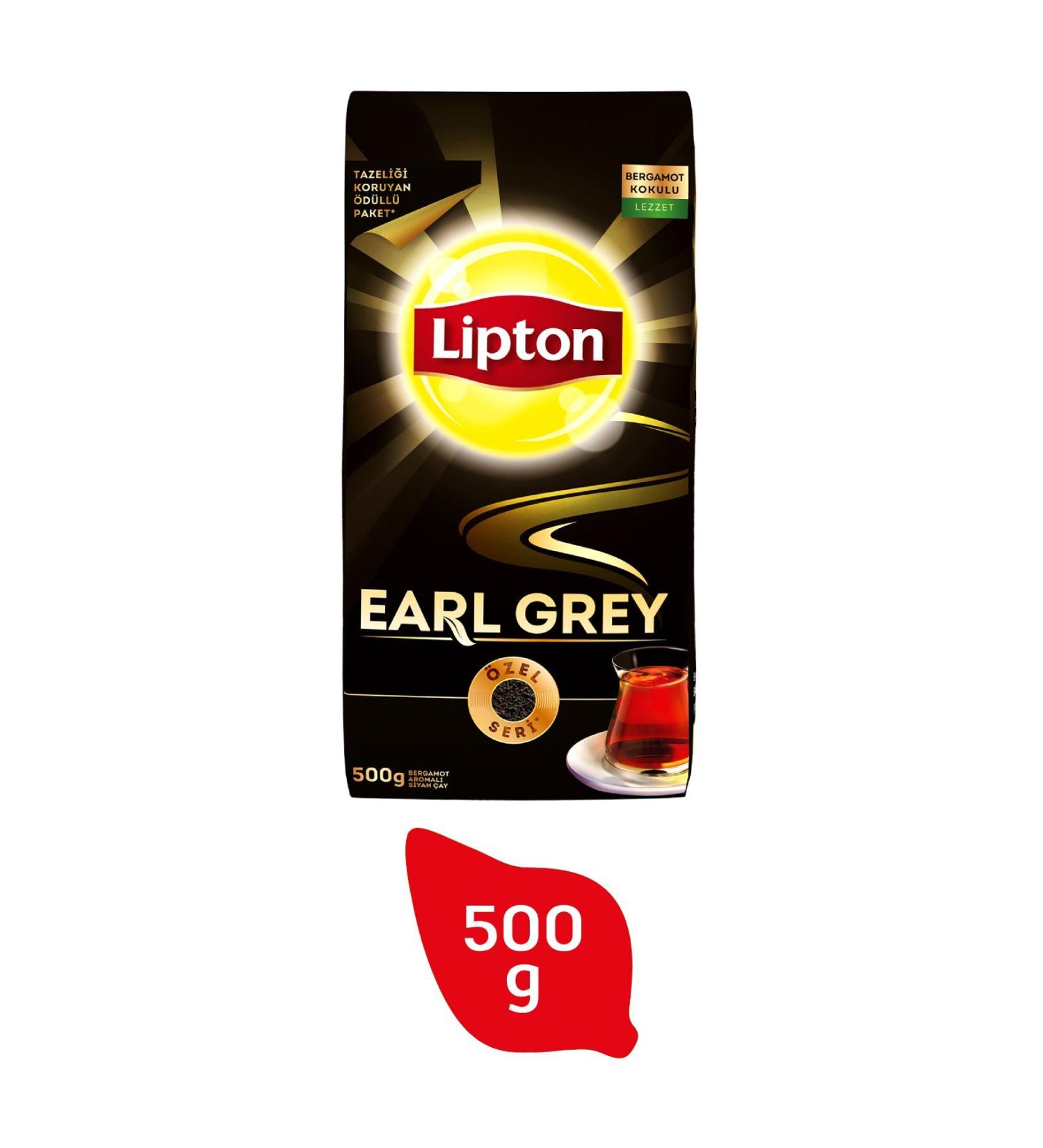 Lipton Earl Grey Bergamot Flavored Black Loose Tea 500gr 1 Pack - Buy Online on GoSupps.com