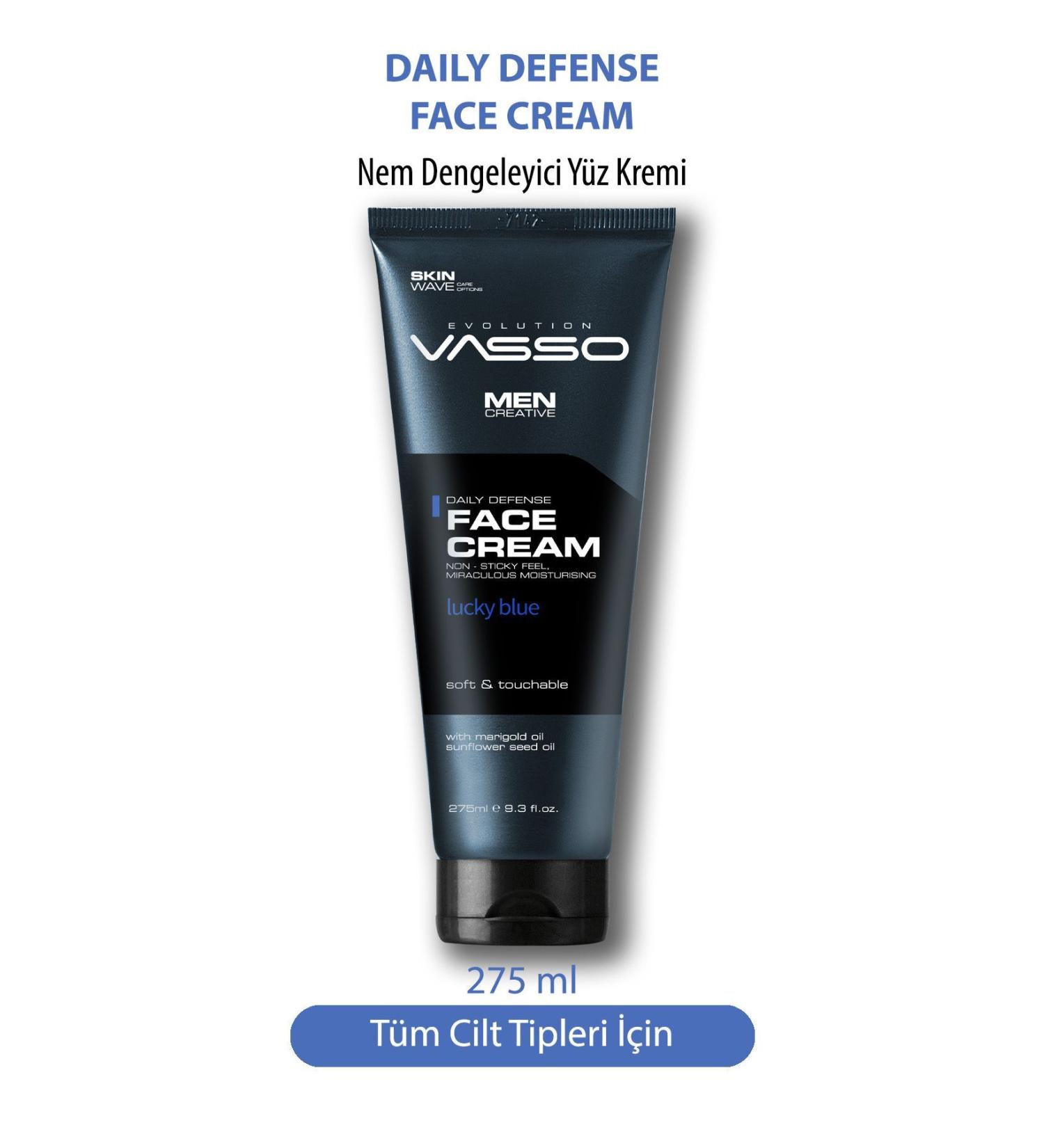 Vasso Men Moisture Balancing Face Cream for Dry Skin - Vasso Face Cream 275 ml - Buy Online on GoSupps.com