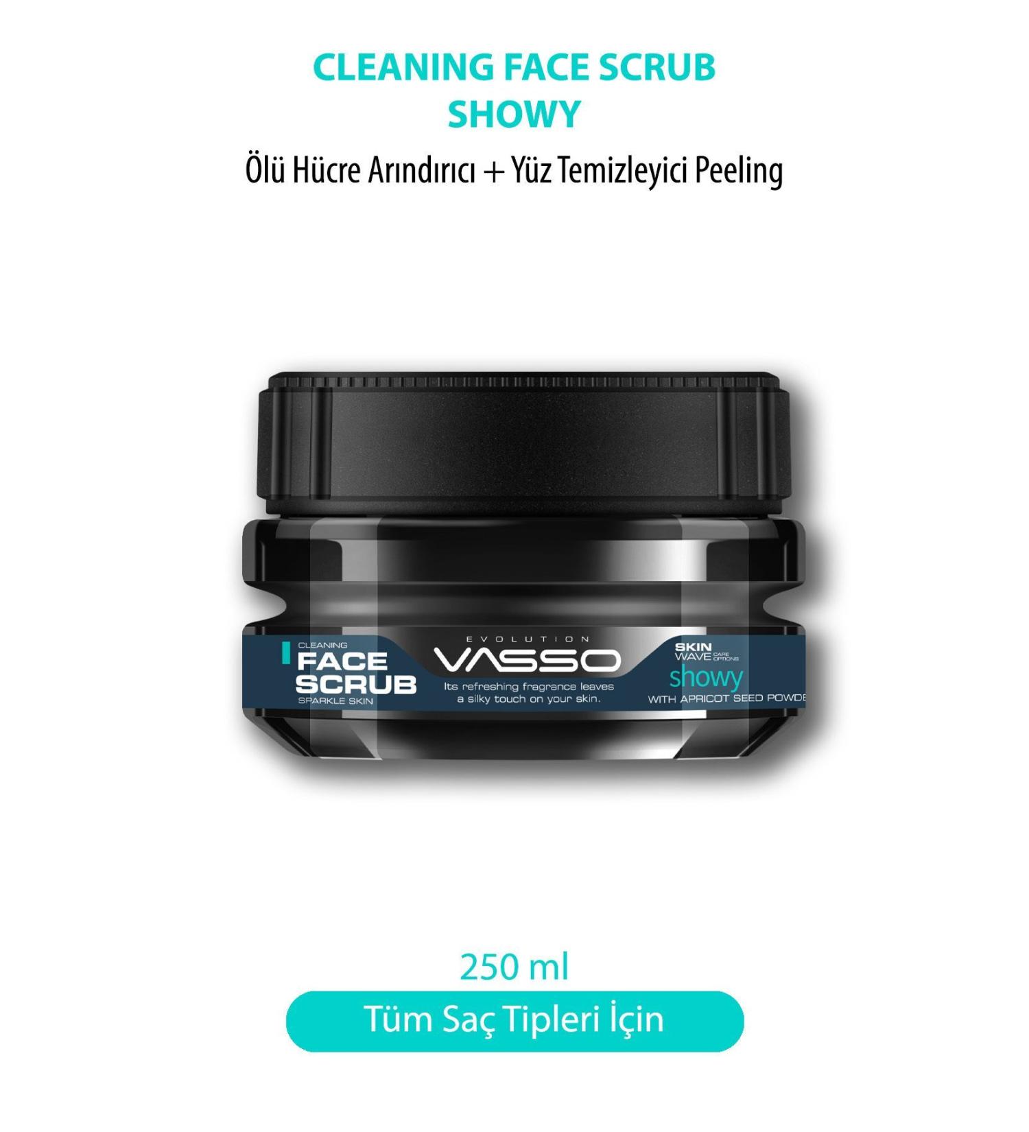 Vasso Men Real Apricot and Grape Seed Dead Skin Purifying Renewing Brightening Facial Peeling 250 ml - Buy Online on GoSupps.com