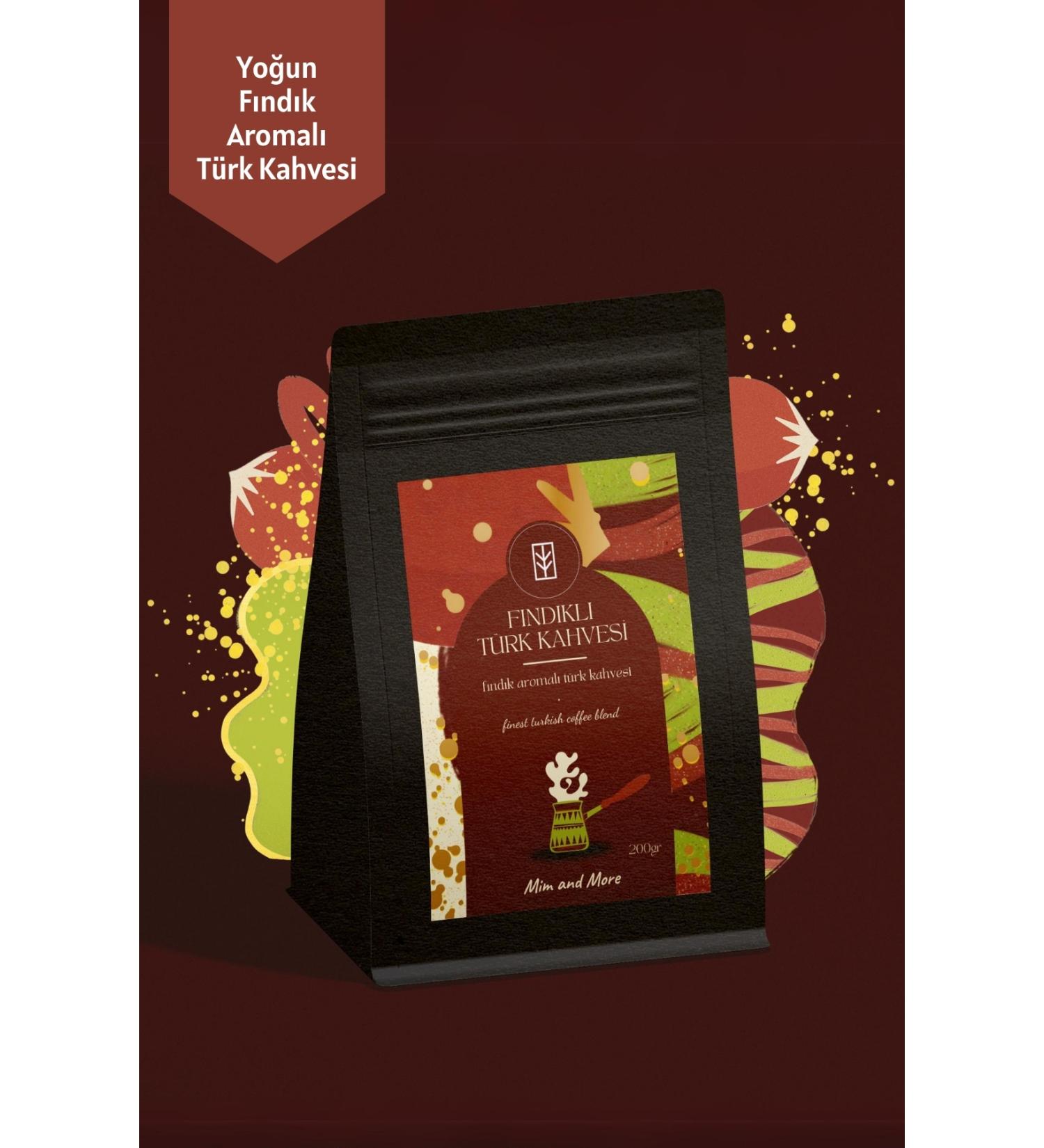 Mim and More Hazelnut Turkish Coffee Hazelnut Flavored Turkish Coffee 200 Gr - Buy Online on GoSupps.com