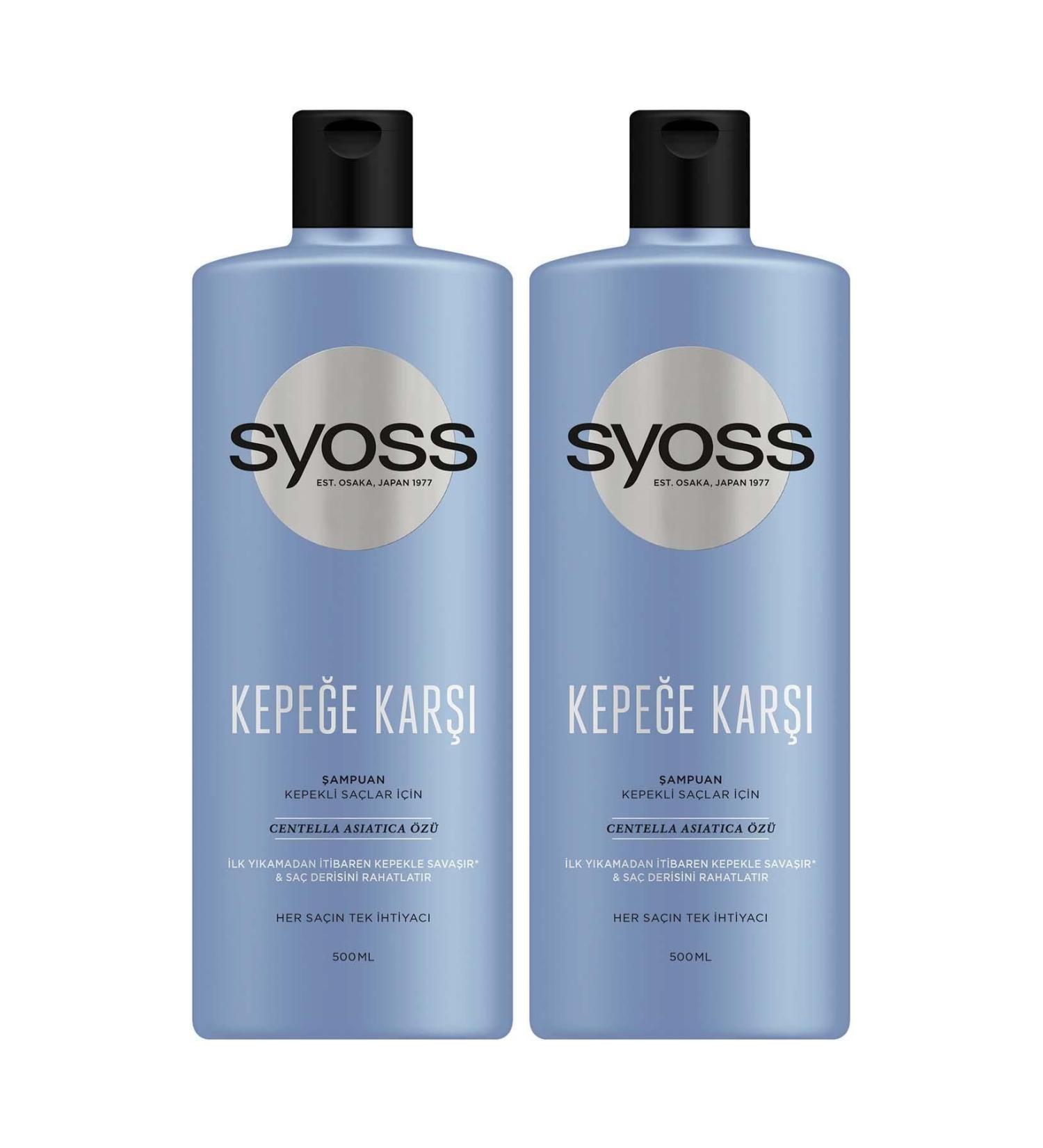Syoss Anti-Dandruff Shampoo 500 ml X 2 Pieces - Buy Online on GoSupps.com
