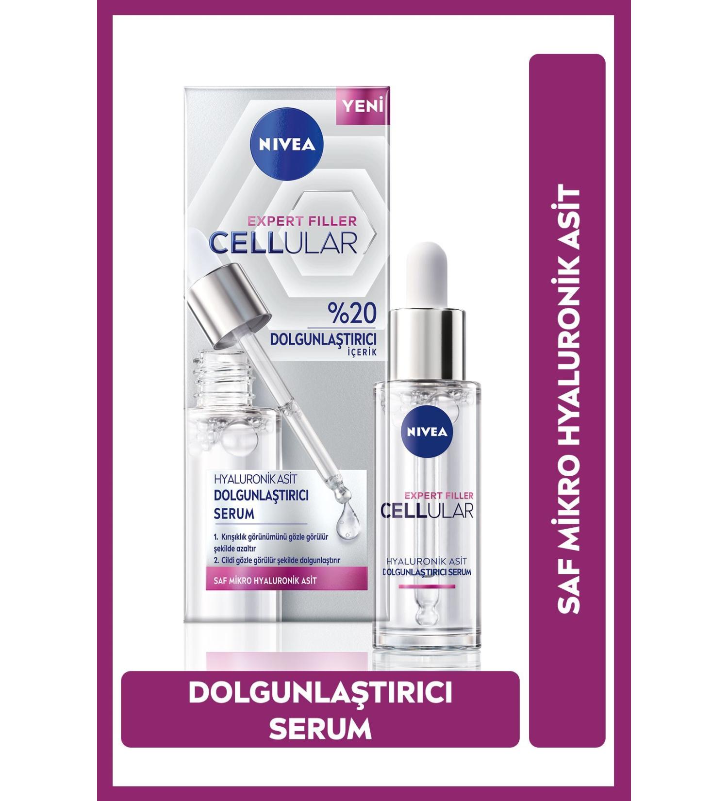 NIVEA CELLULAR EXPERT FILLER PLUMPING SKIN SERUM 30ML INTENSE MOISTURIZING PURE HYALURONIC ACID PSSN2907 - Buy Online on GoSupps.com