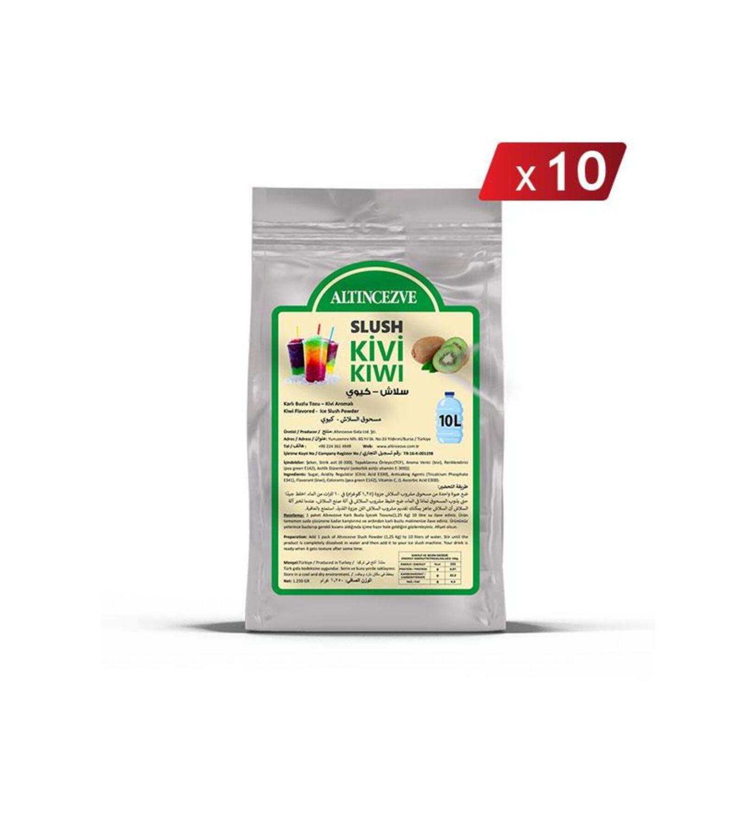 Alt ncezve Ice Slush Snowy Icy Snow Powder | Kiwi 1.250 gr - 10 LX 10 Pieces