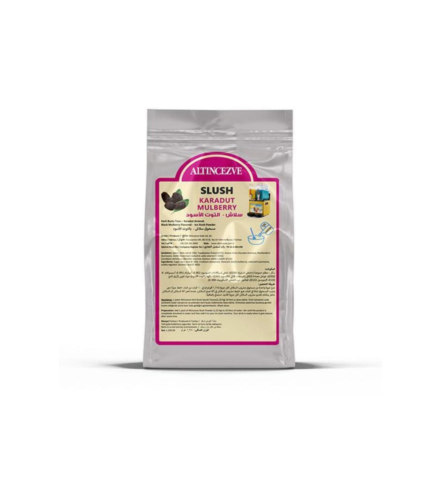 Alt ncezve Ice Slush Snowy Iced Snow Powder | Black Mulberry 1.250 gr - 10 LX 10 Pieces