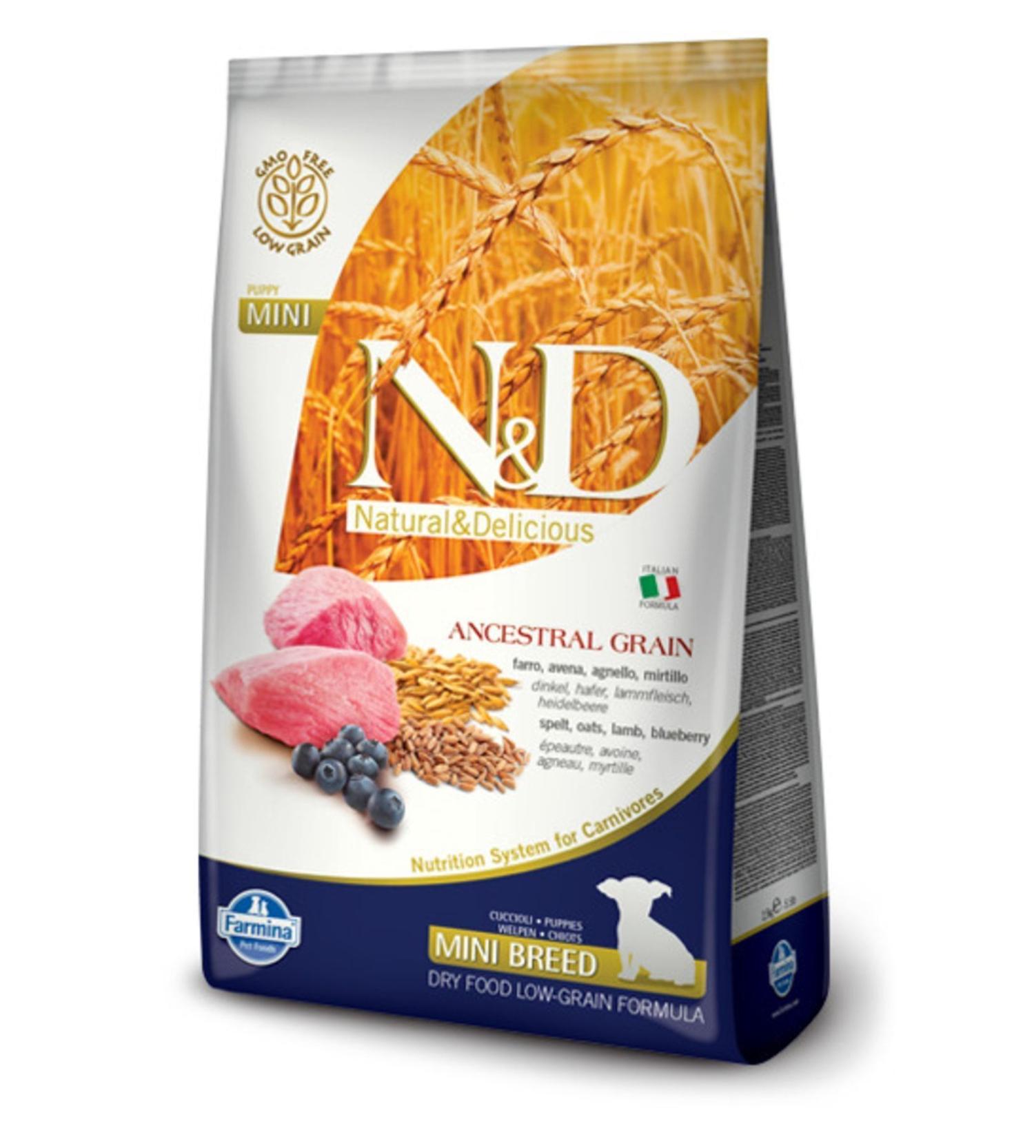 N & D Nd Low Grain Lamb Blueberry Small Breed Puppy Food 2.5 Kg - Buy Online on GoSupps.com