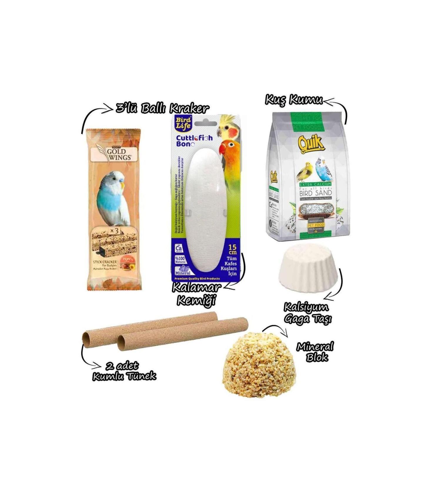 ozzipetshop Budgie Cracker Beak Stone Squid Rasp Perch Needs Package