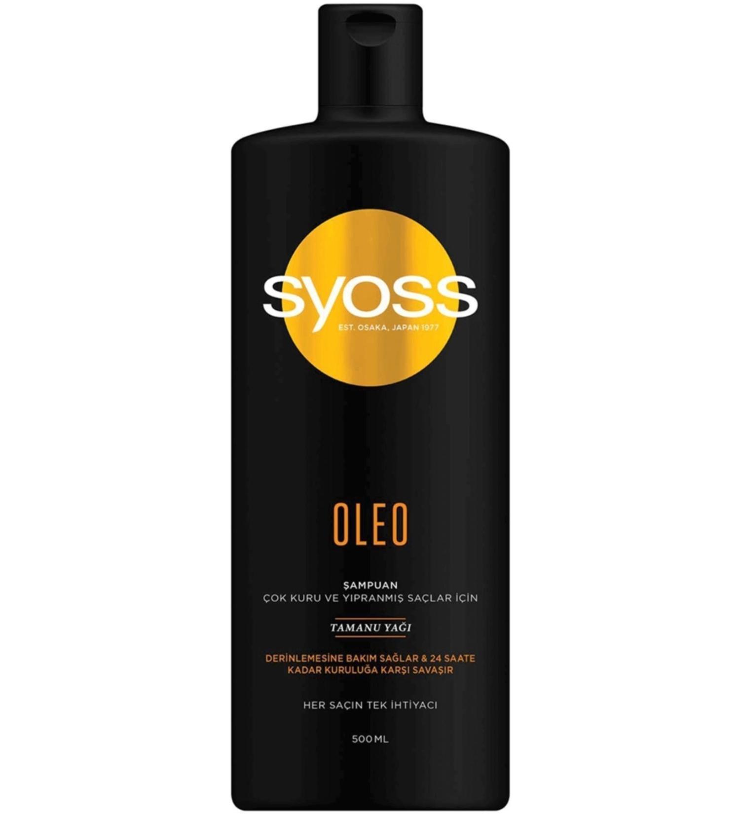 Syoss Oleo Shampoo Tamanu Oil For Very Dry And Damaged Hair 500 Ml