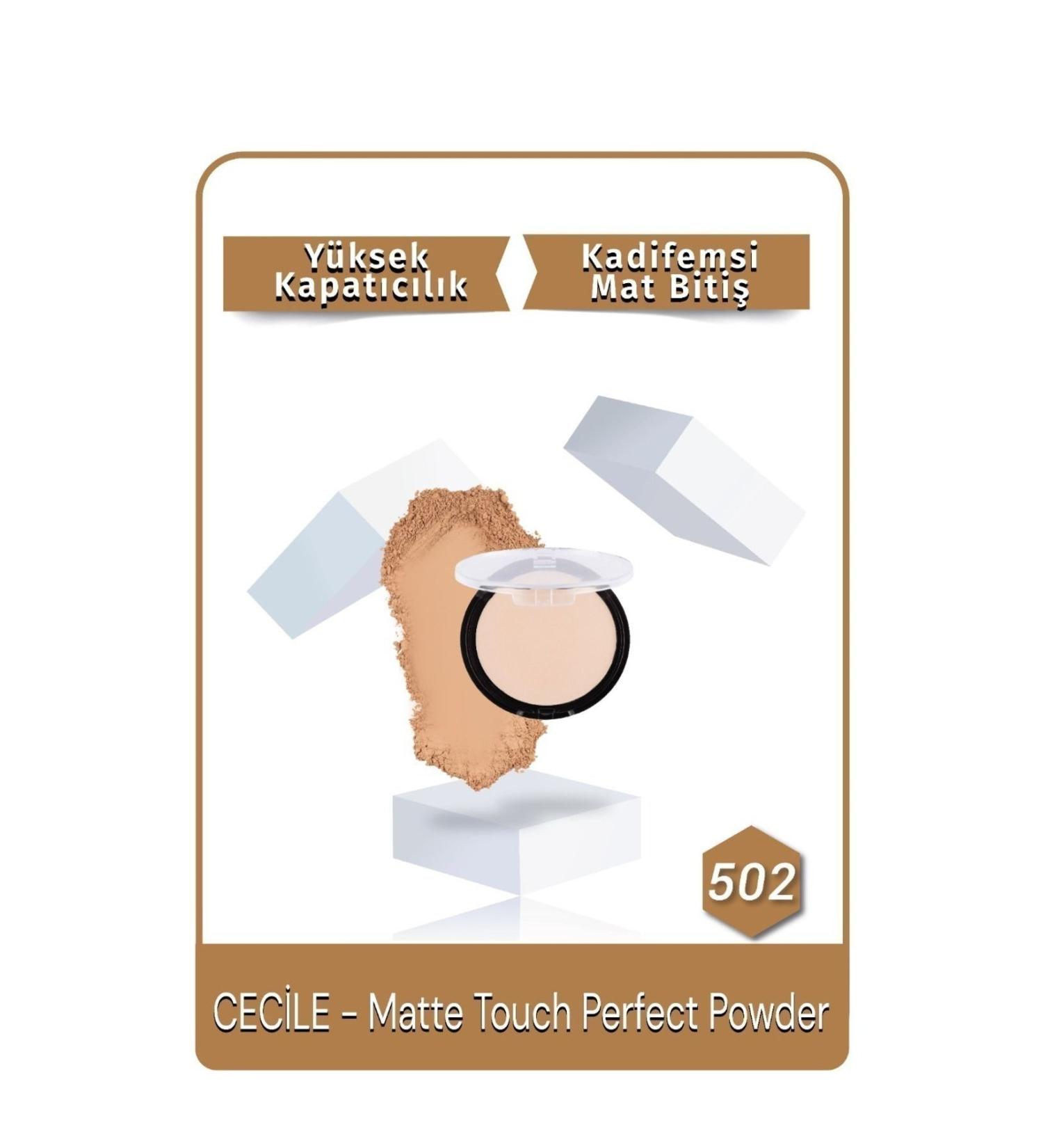 Cecile Matte Touch Perfect Powder Powder 502 Beige - Buy Online on GoSupps.com