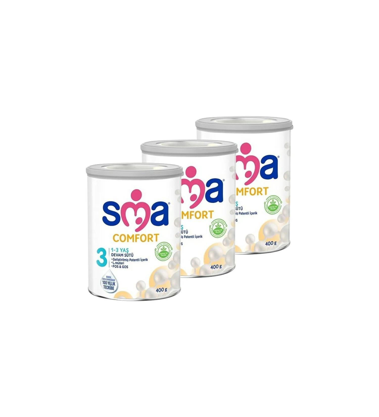 SMA COMFORT Number 3 400 GR +1 YEAR OLD 3-Pack Advantage Package (1200GR) - Buy Online on GoSupps.com