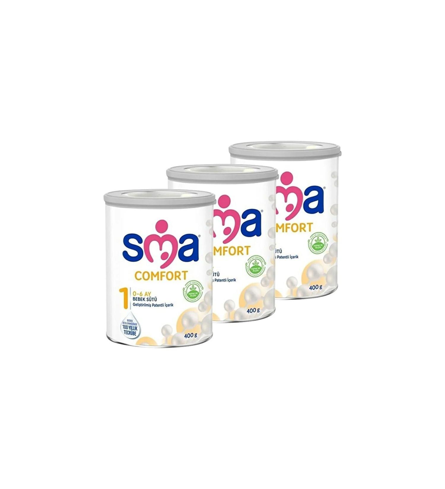 SMA COMFORT Number 1 400 GR 0-6 Months 3-Pack Advantage Package (1200GR) - Buy Online on GoSupps.com