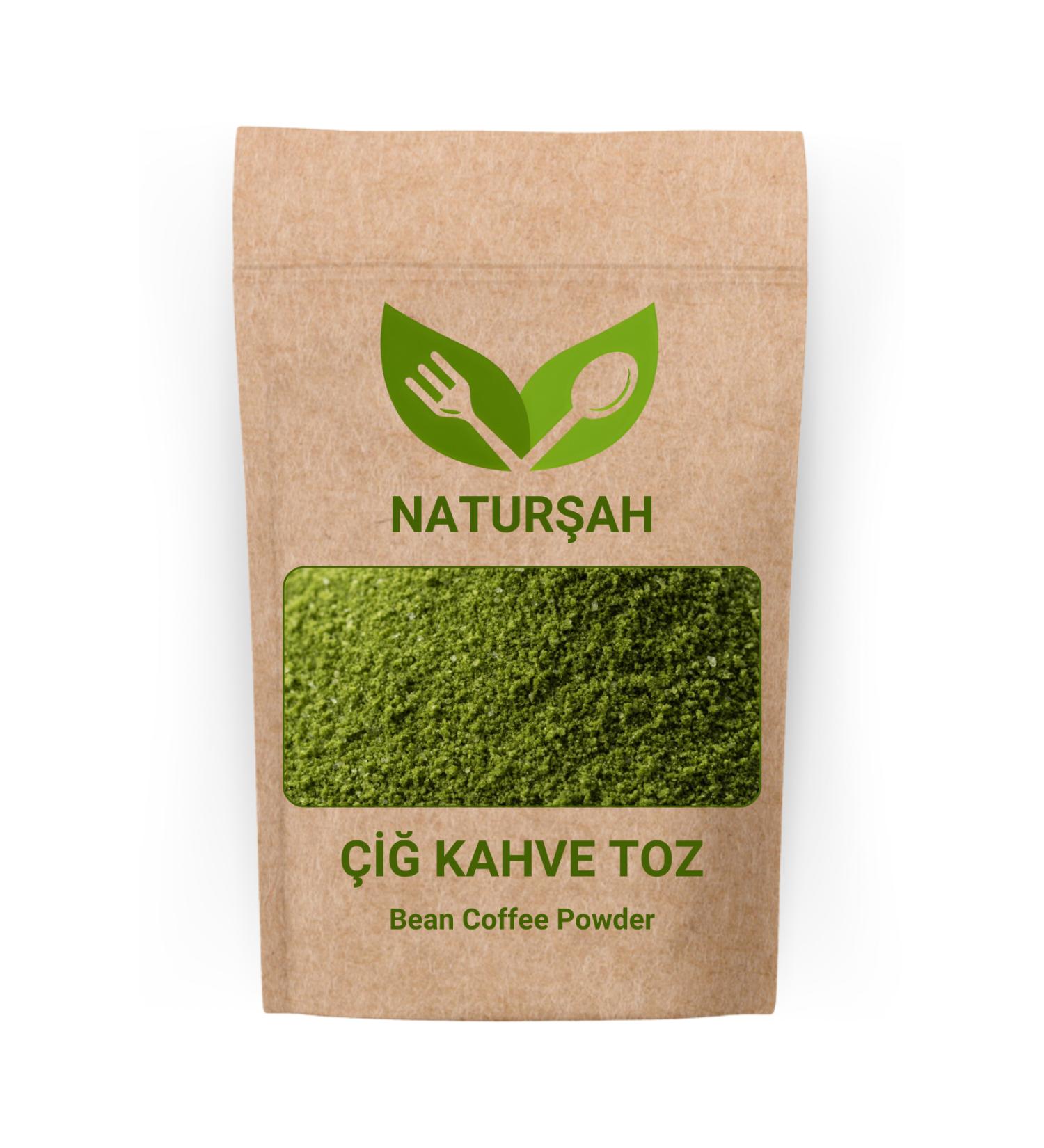 Natur ah Green Coffee Powder - Ground (GREEN COFFEE BEANS POWDER) 100 gr