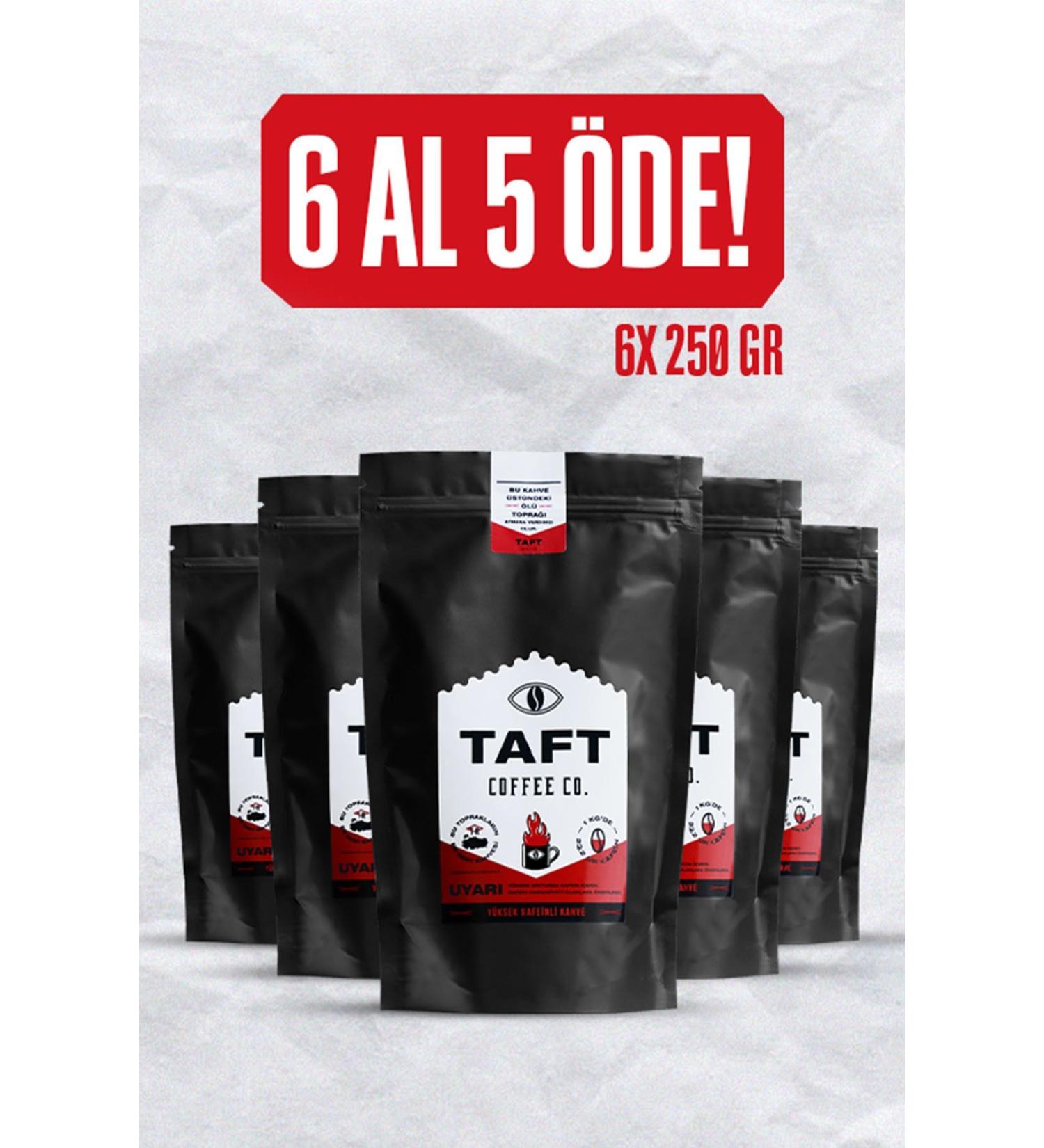 TAFT Coffee Co. High Caffeine Filter Coffee | 6x250gr - Buy Online on GoSupps.com
