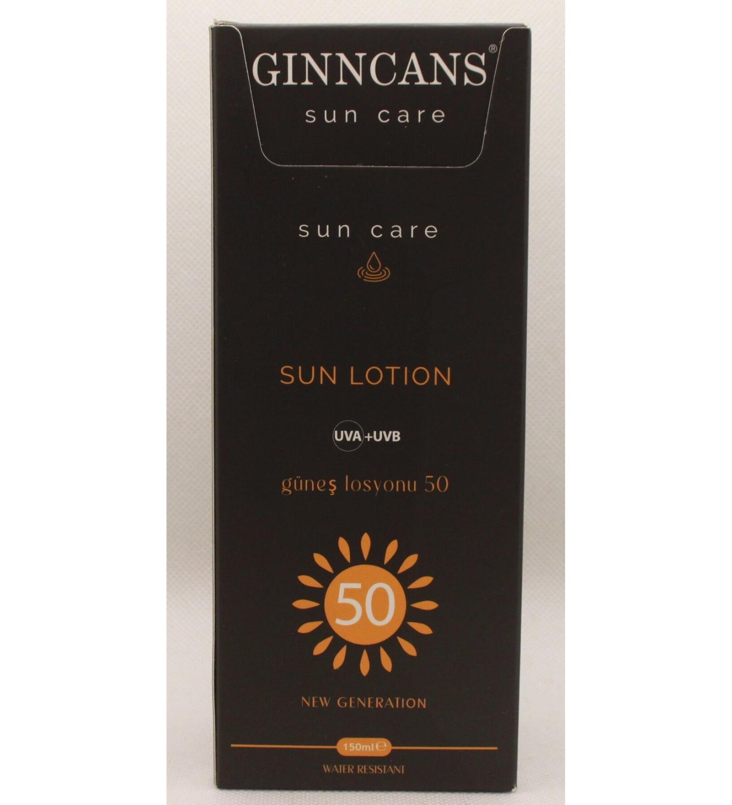 Ginncans SUN SUN PROTECTIVE CREAM & SPF+50 UVA+UVB LOTION FOR LIGHT AND WHITE SKIN 150ML