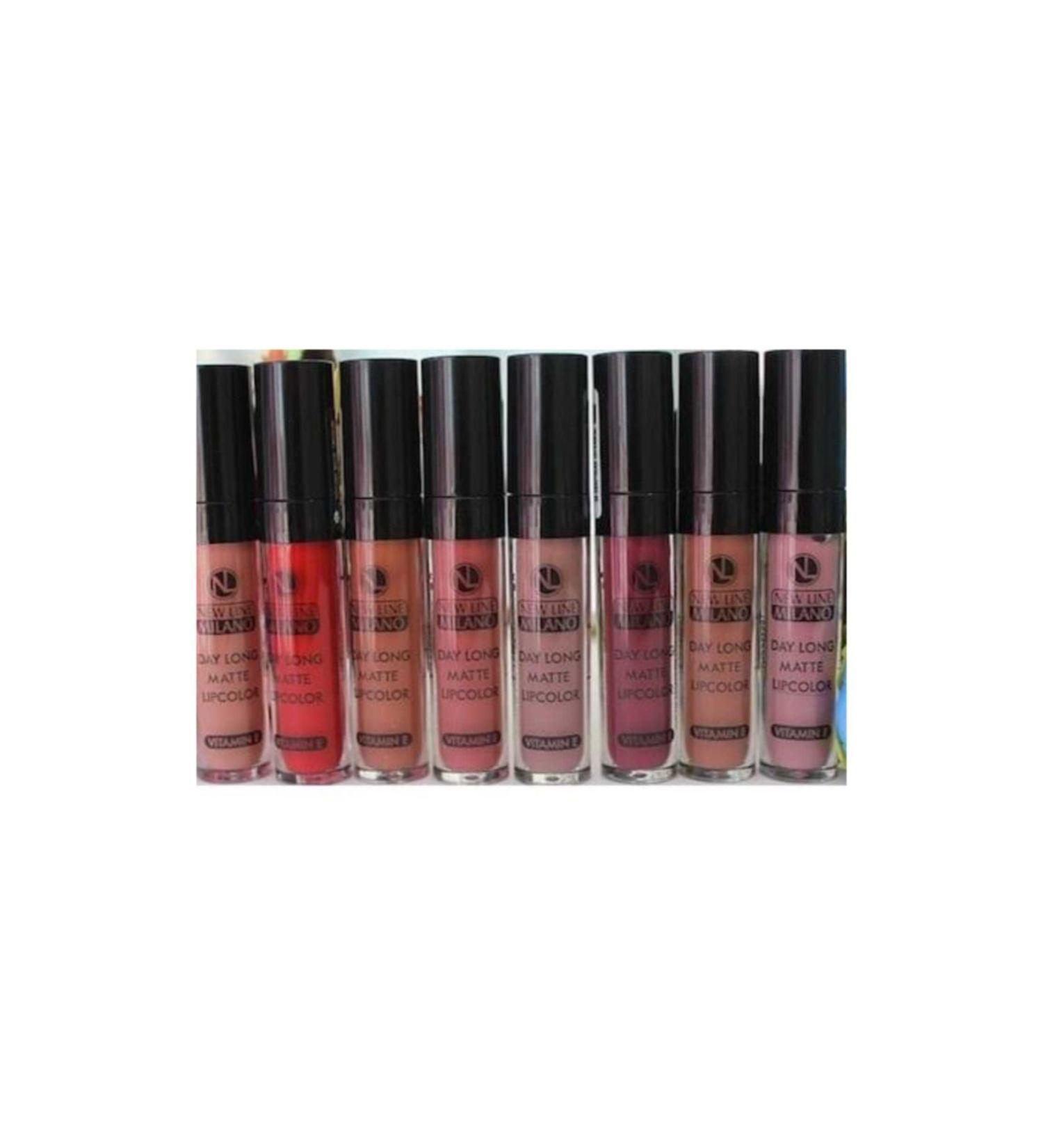 New Line Milano 8 Pieces New Line Milano Matte Lipcolor Lipstick