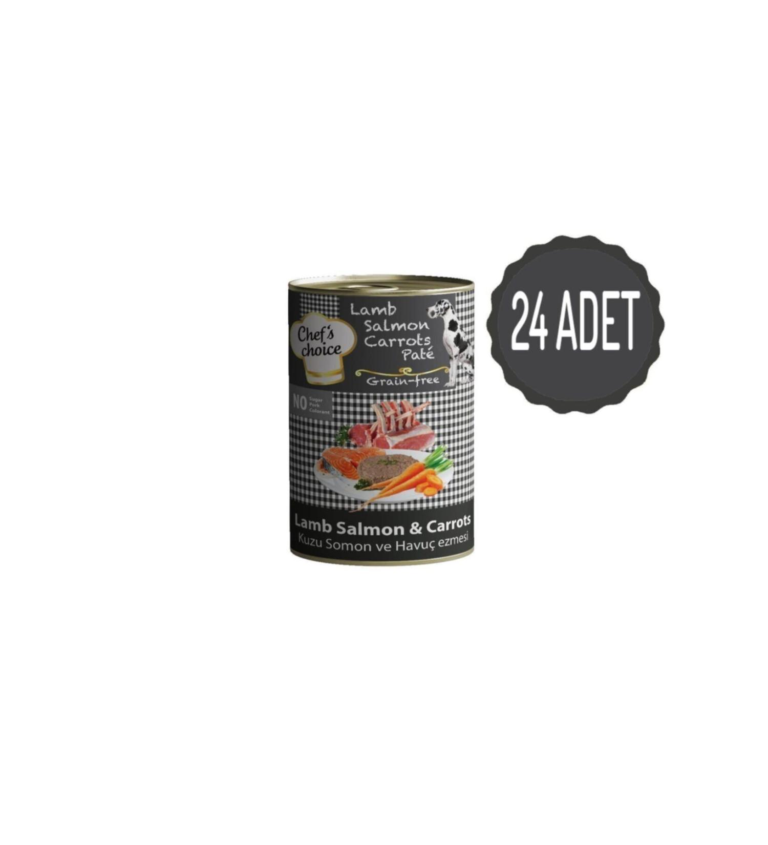 Chefs Choice Salmon Lamb Paste Dog Canned Food 400 Gr X 24