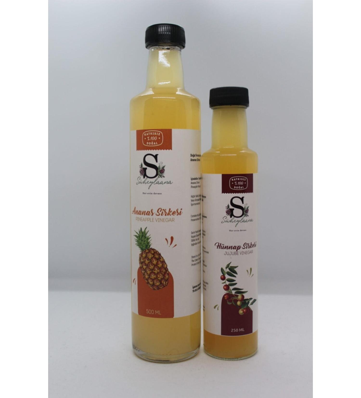 S heylaana Natural Pineapple Vinegar 500 Ml - Natural Jujube Vinegar 250 Ml