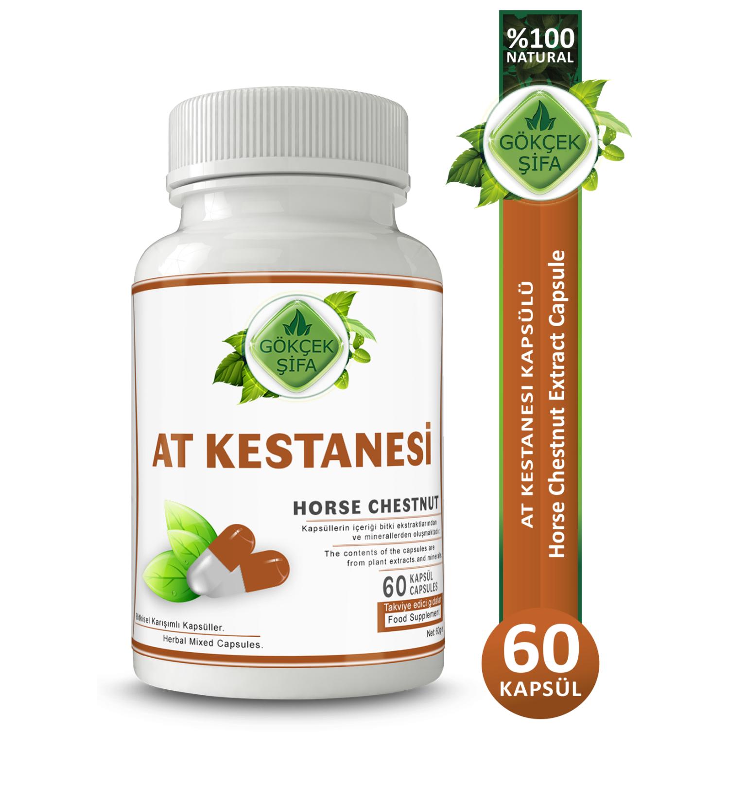 Gokcek Healing Horse Chestnut Capsule (HORSE CHESTNUT CAPCULE) - Buy Online on GoSupps.com