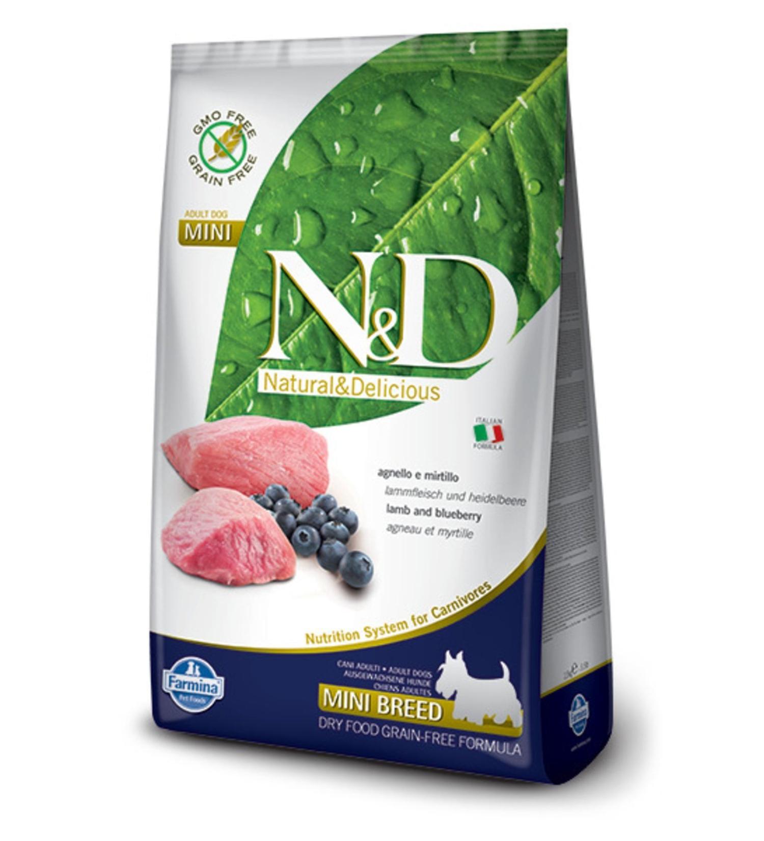 N & D Nd Grain Free Lamb Blueberry Small Breed Adult Dog Food 7 Kg