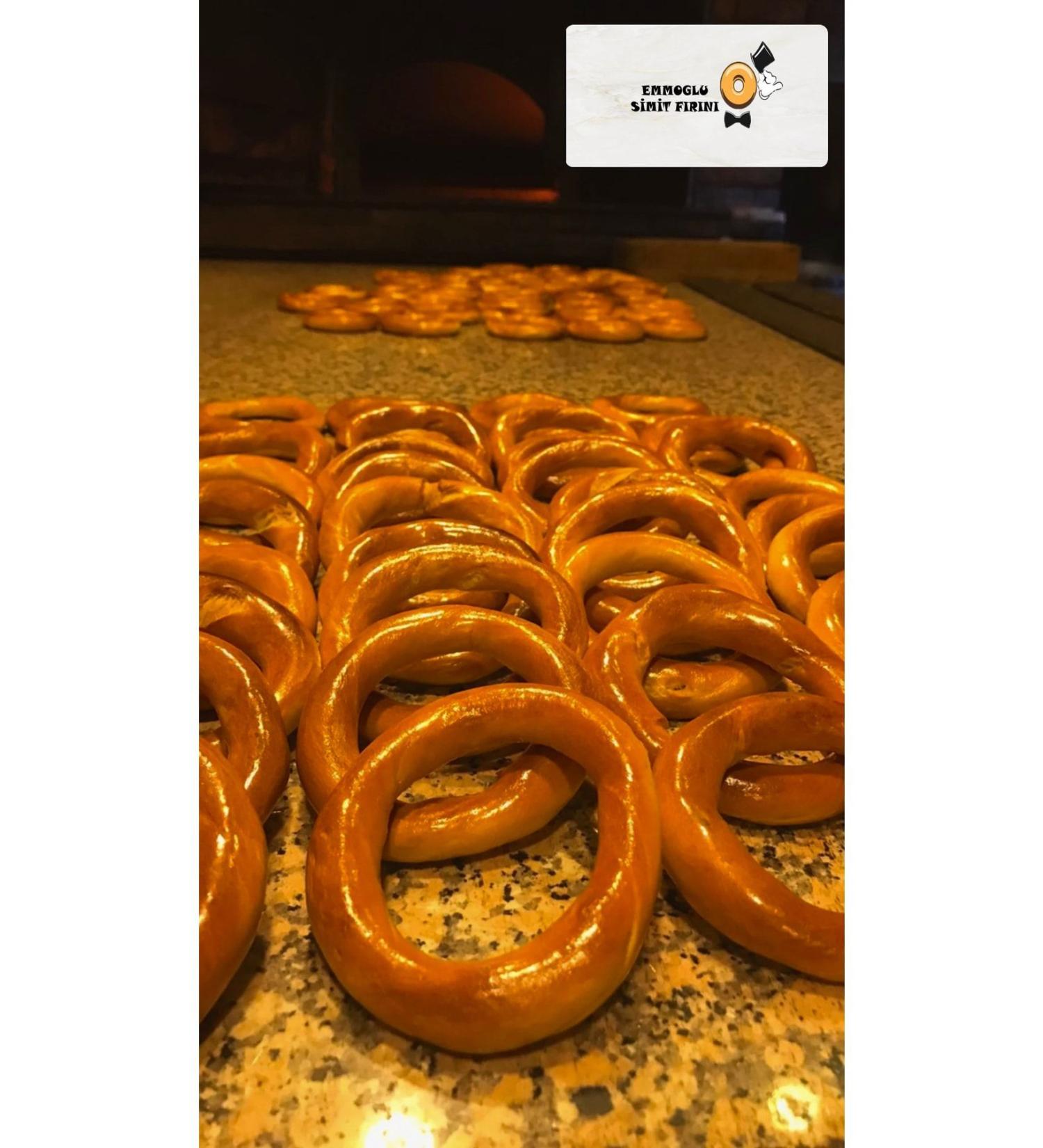 Emmo lu Simit Oven Rize Simit Sesame-Free Simit 15 Pieces